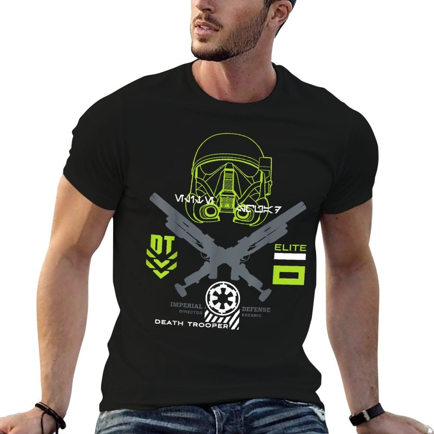 Star Wars Rogue One Death Trooper Imperial Defense Fade-proof Color T-Shirt