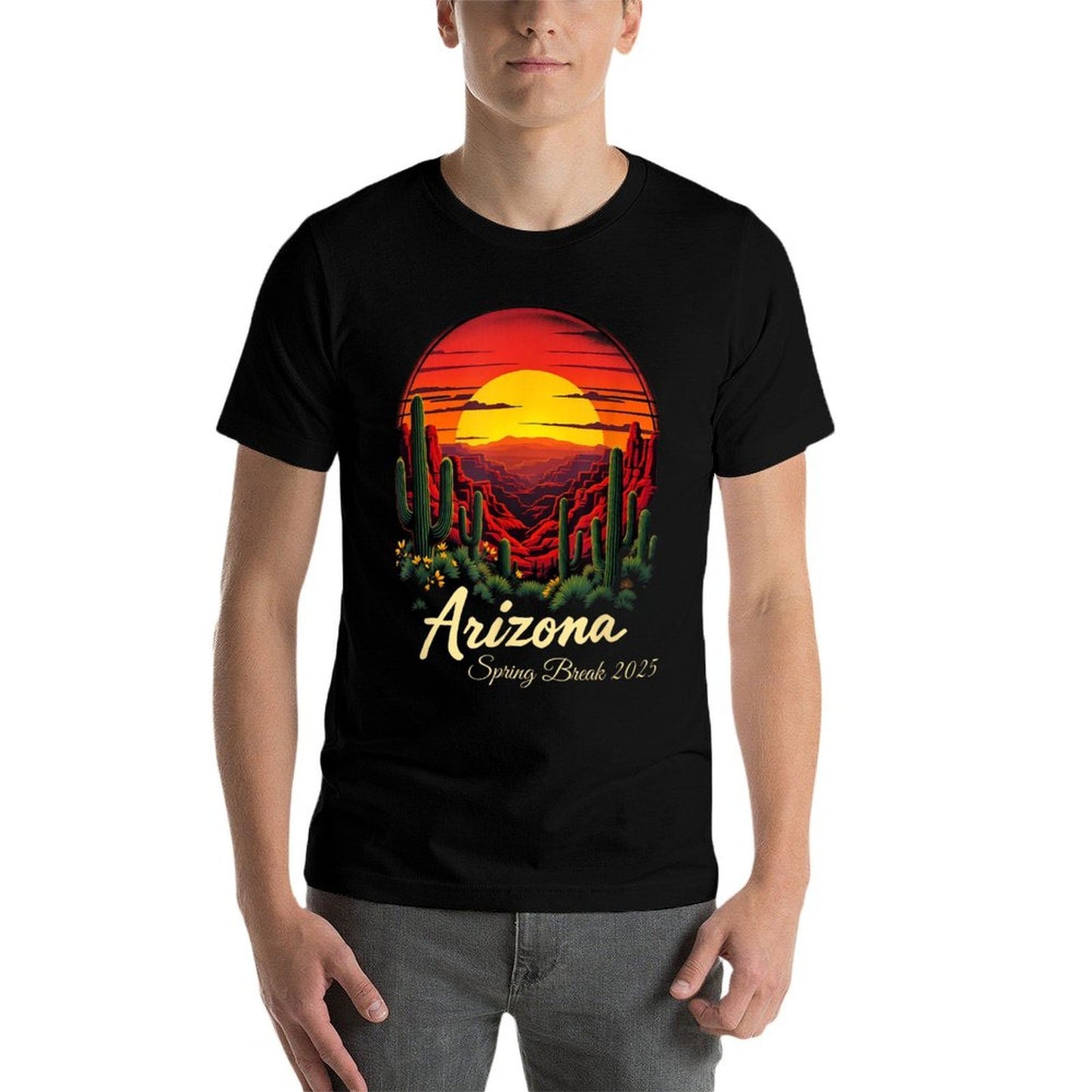 Spring Break 2025 Arizona Heathered Texture T-Shirt