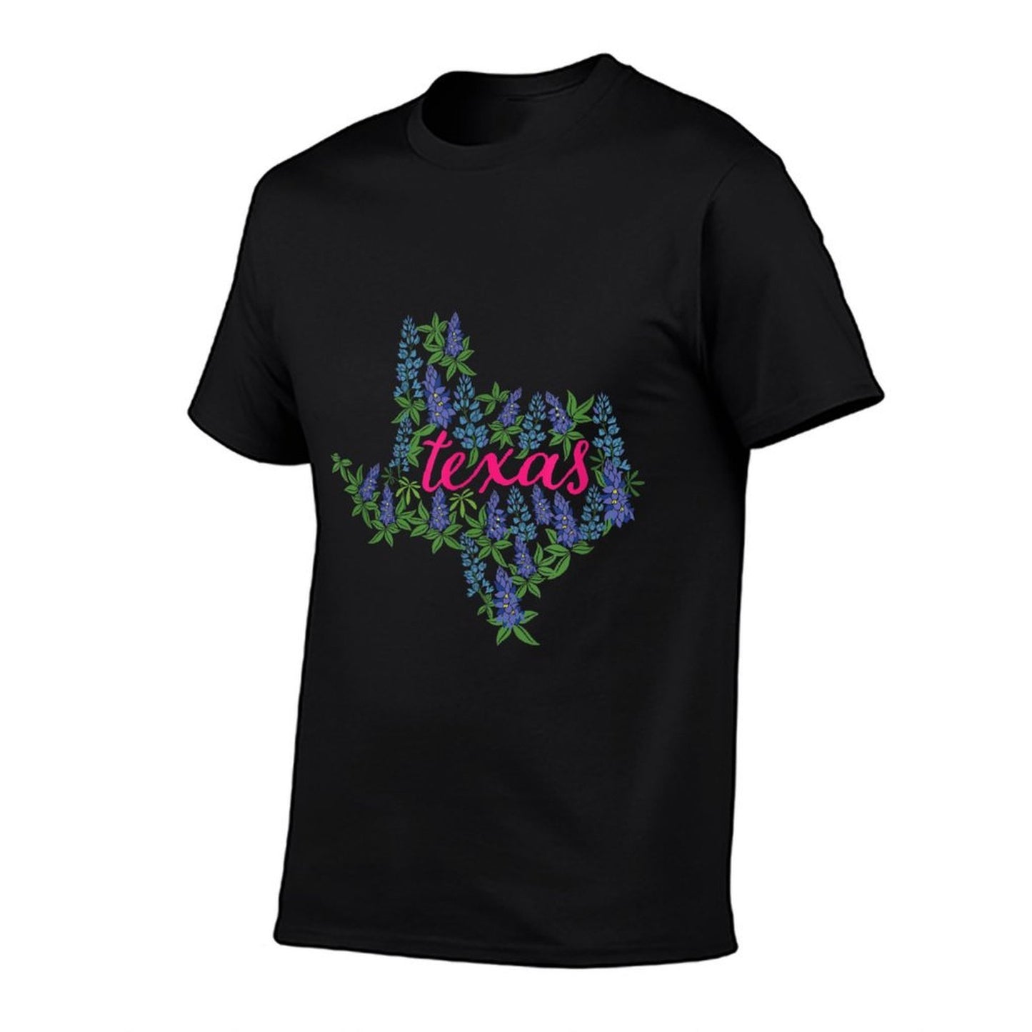 Texas Bluebonnet - Floral Texas - Texas Moisture-wicking T-Shirt