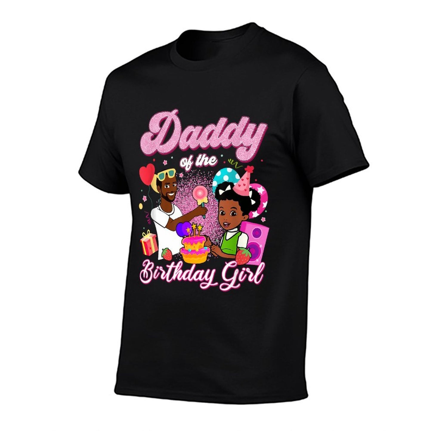 Daddy Of The Birthday Girl Gracie's Corner Birthday Party Rolled Sleeves T-Shirt