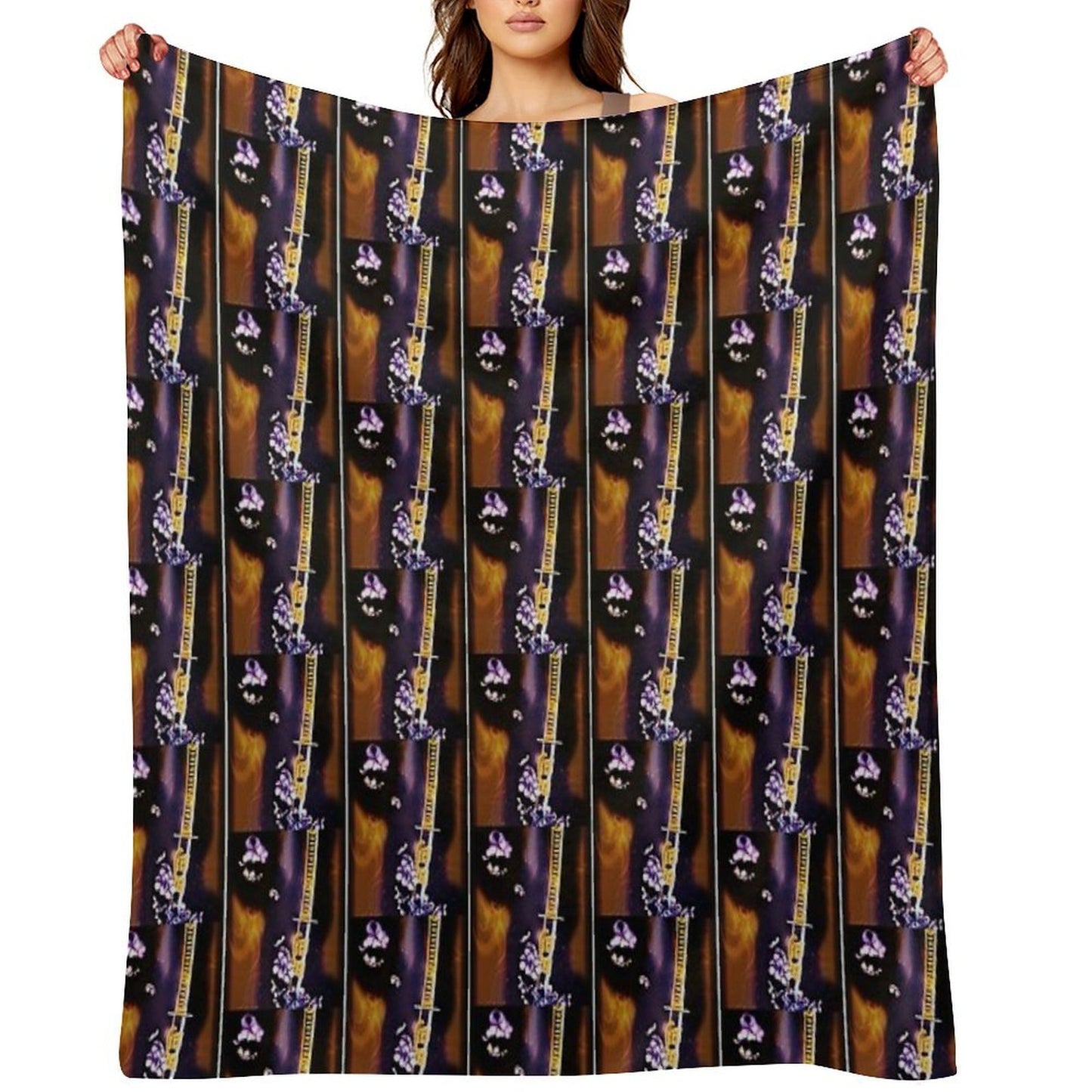 Album Poster Art for Bronmix's Music Album Gilded Age III Samurai Mind Anti-pilling Throw Blanket