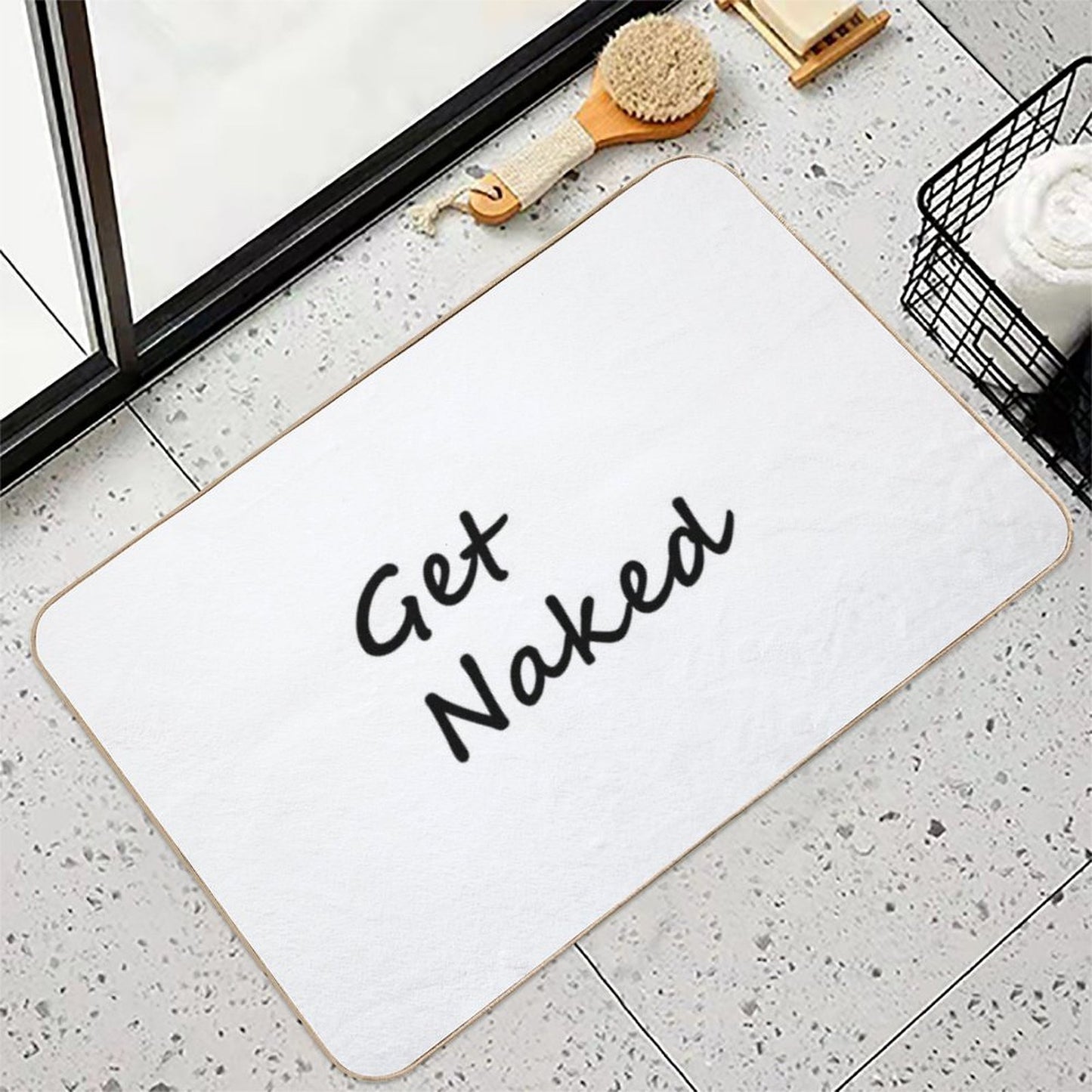 Get Naked Bath Mats Dirt-Trapping Bath Mat