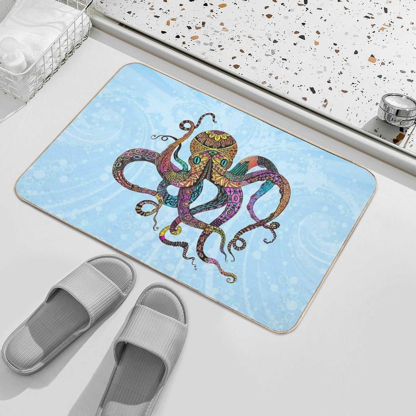 Electric Octopus Non-Slip Bath Mat