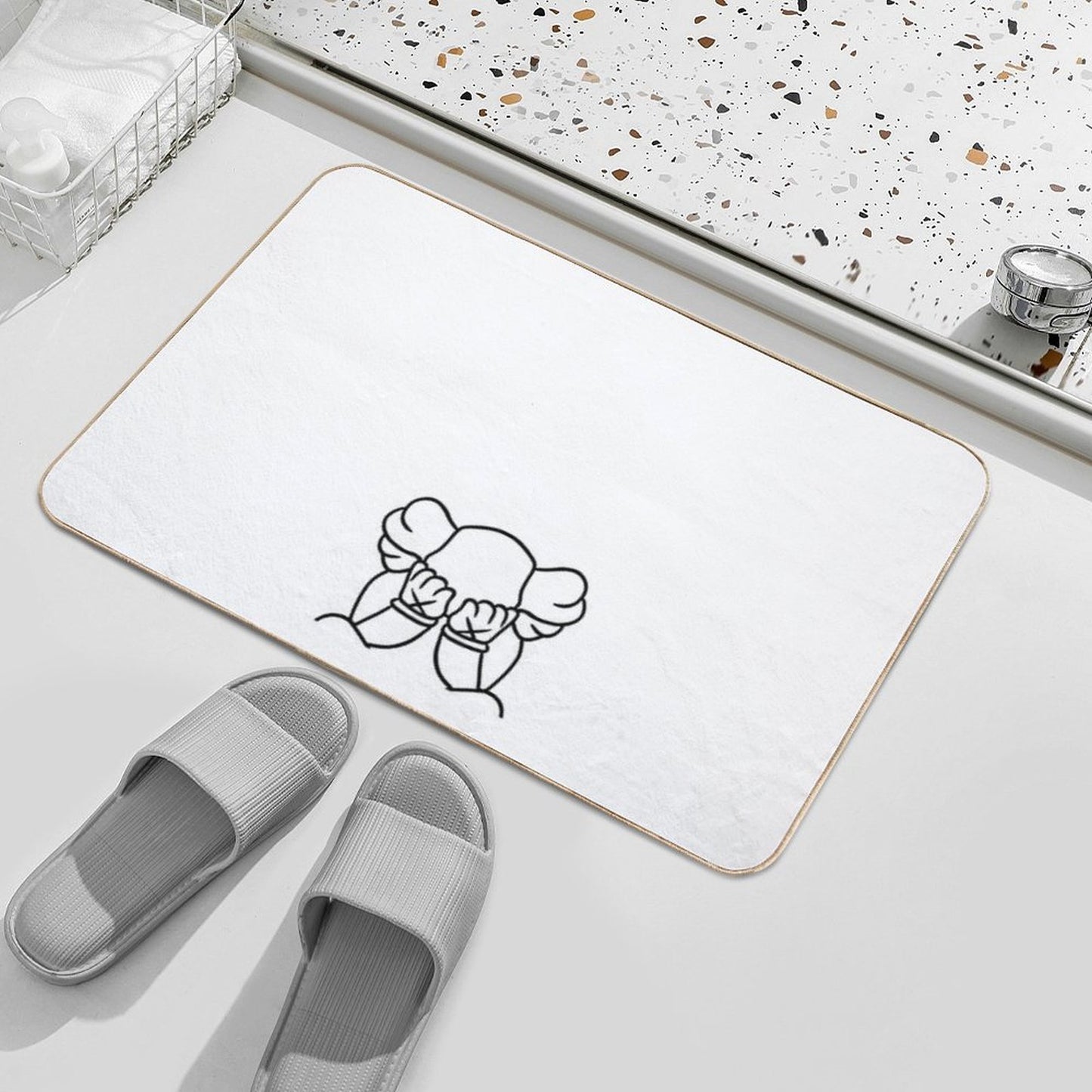 Crying Bear Easy To Clean Bath Mat