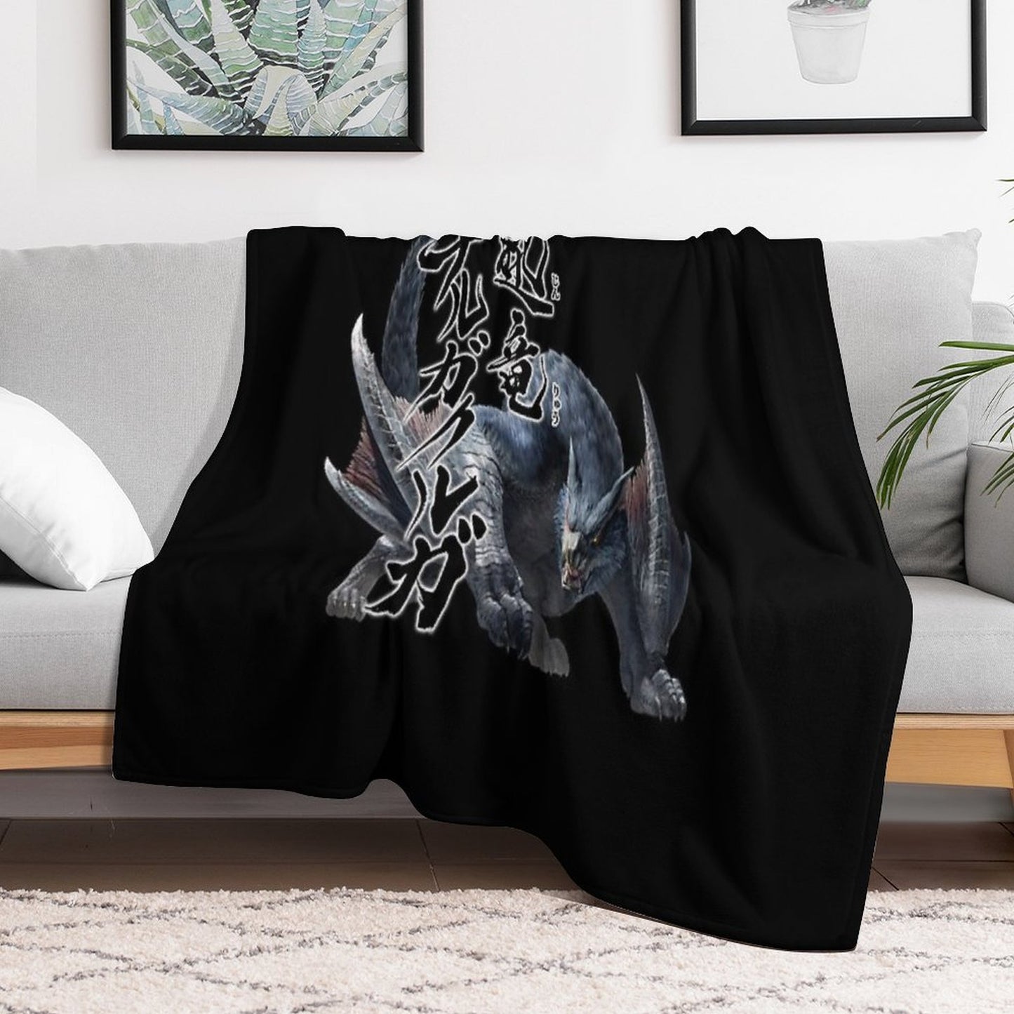 Nargacuga The Red Glare in The Darkness Anti-pilling Throw Blanket