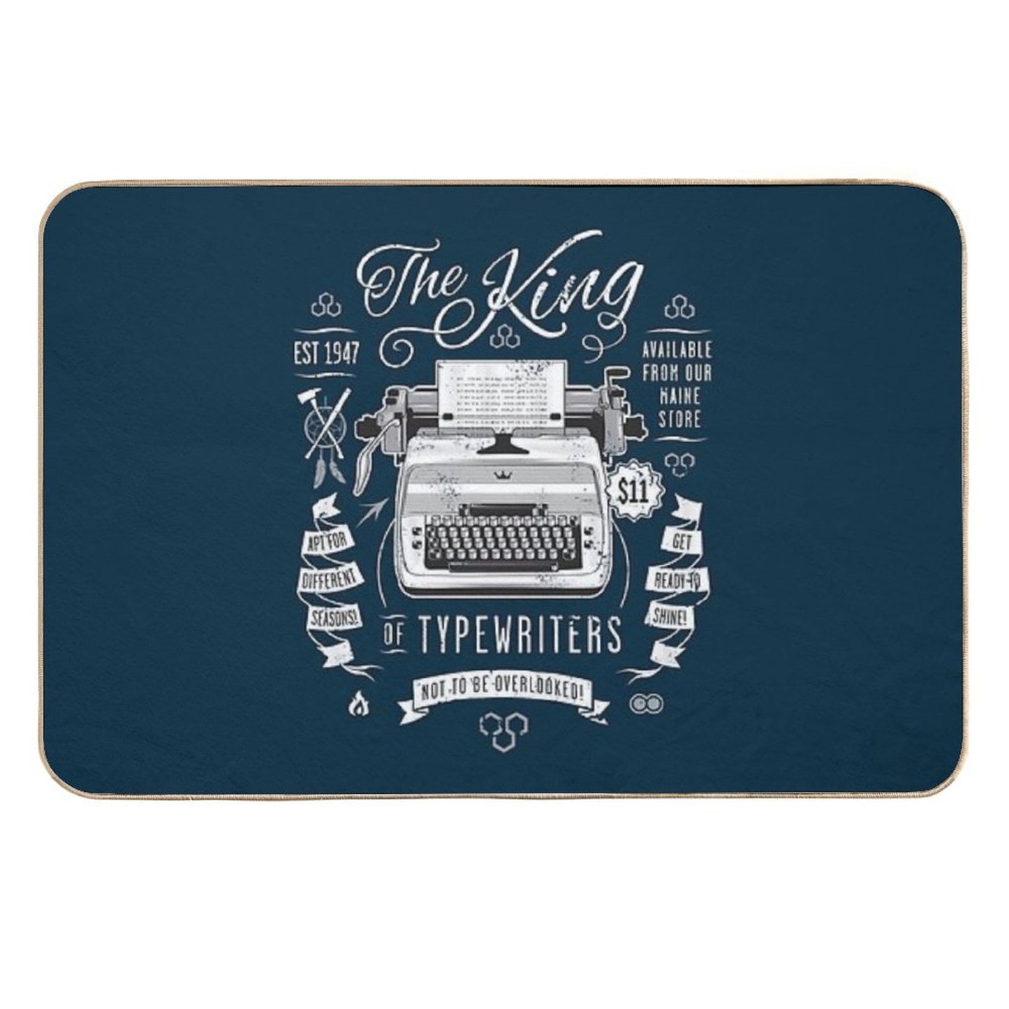 The King of Typewriters Rapid-Drying Bath Mat