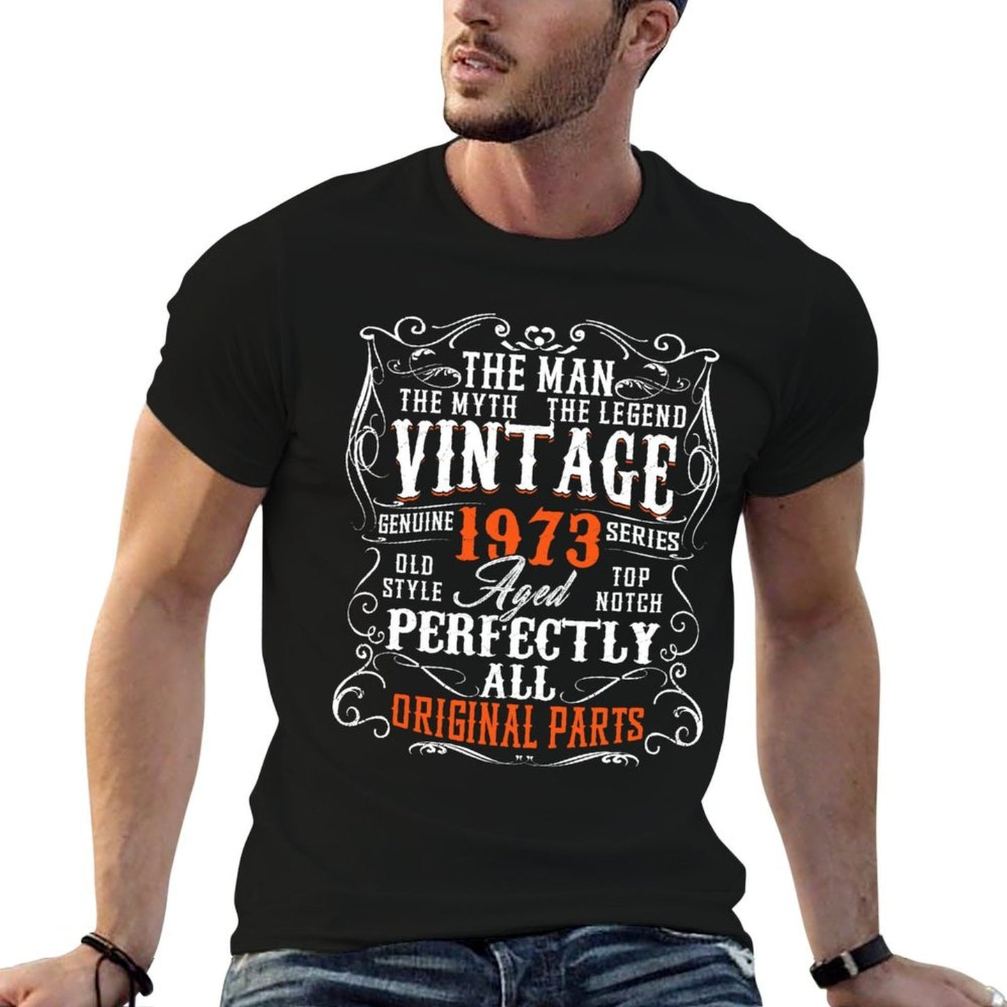 Vintage 1973 Man Myth Legend 50th Birthday Gift 50 Year Old Relaxed-fit T-Shirt