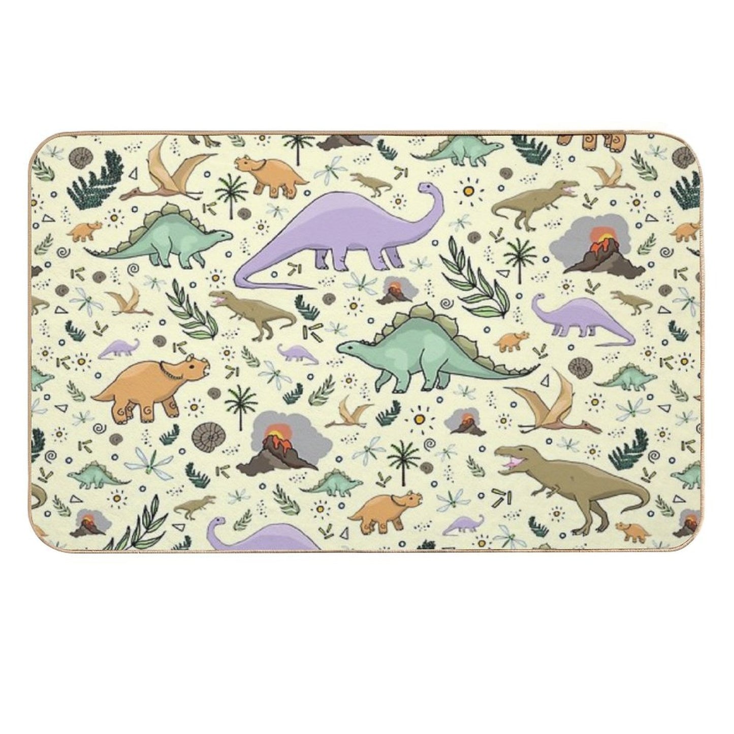 Dinosaurs! Fade-Resistant Bath Mat