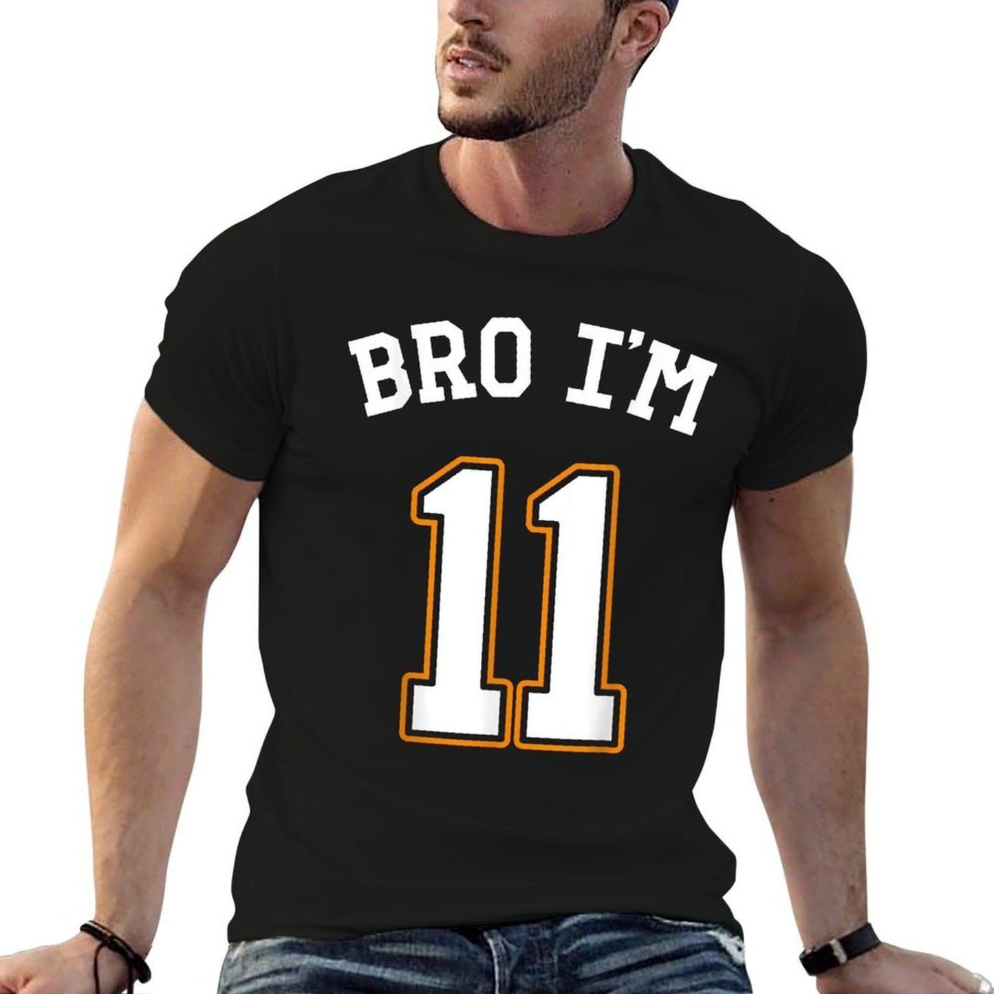 11th Birthday 11yo Bro I'm 11 Girl 11th Birthday Boy Wrinkle-resistant T-Shirt