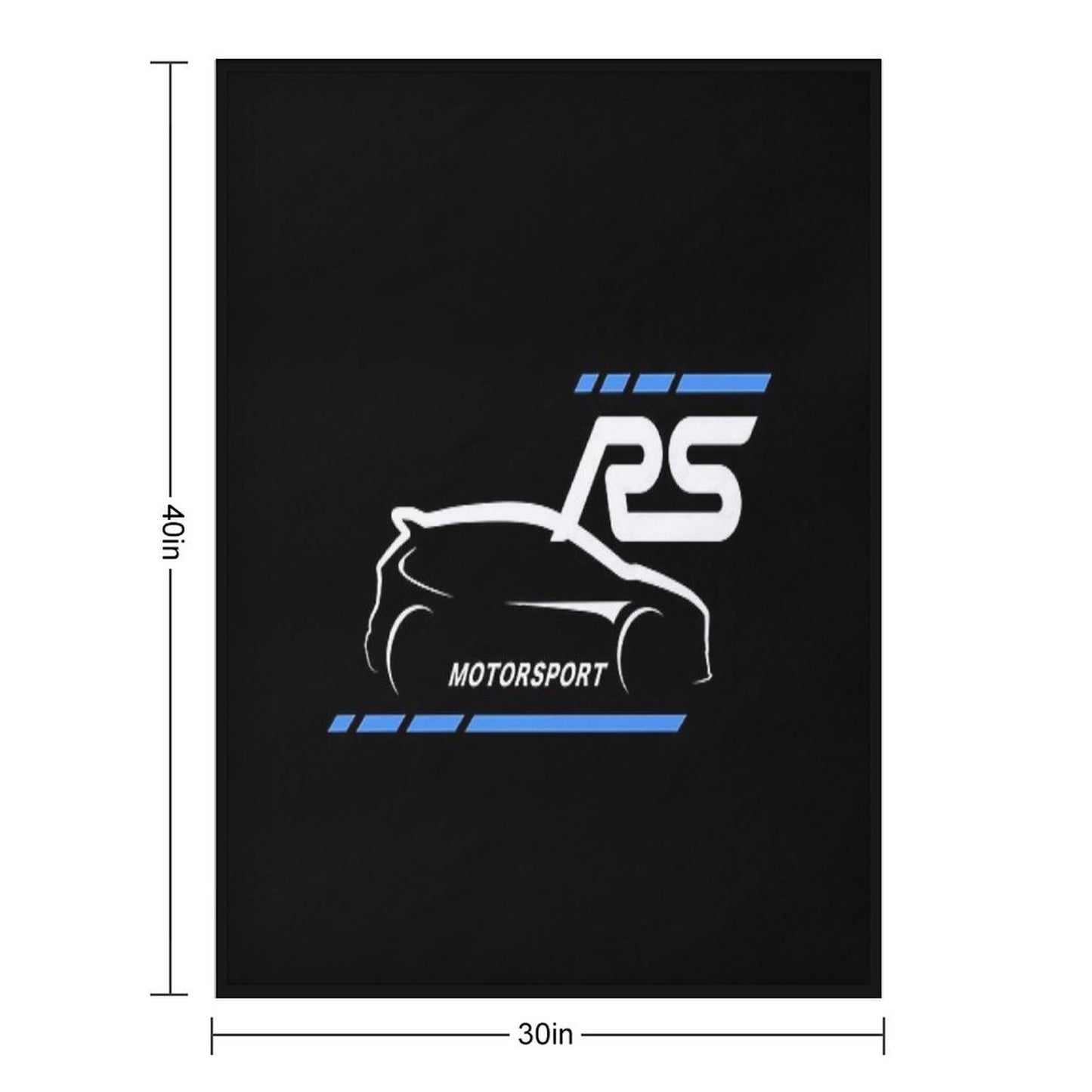 Motorsport RS Car Drivers Shrink-resistant Throw Blanket