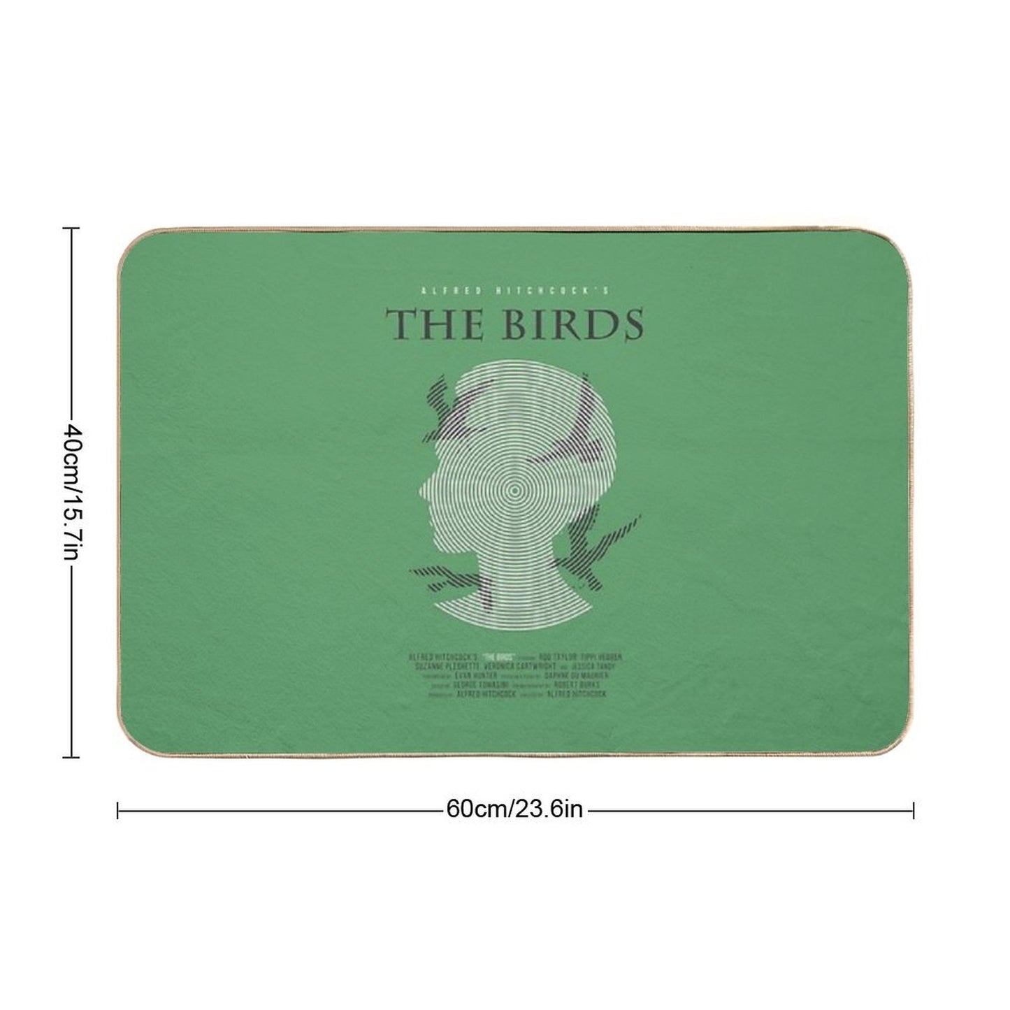Alfred Hitchcock The Birds High-Traffic Bath Mat