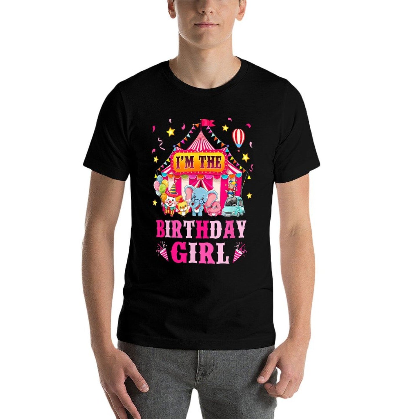 I'm The Birthday Girl Circus Carnival Family Party 1St Bday Lightweight T-Shirt