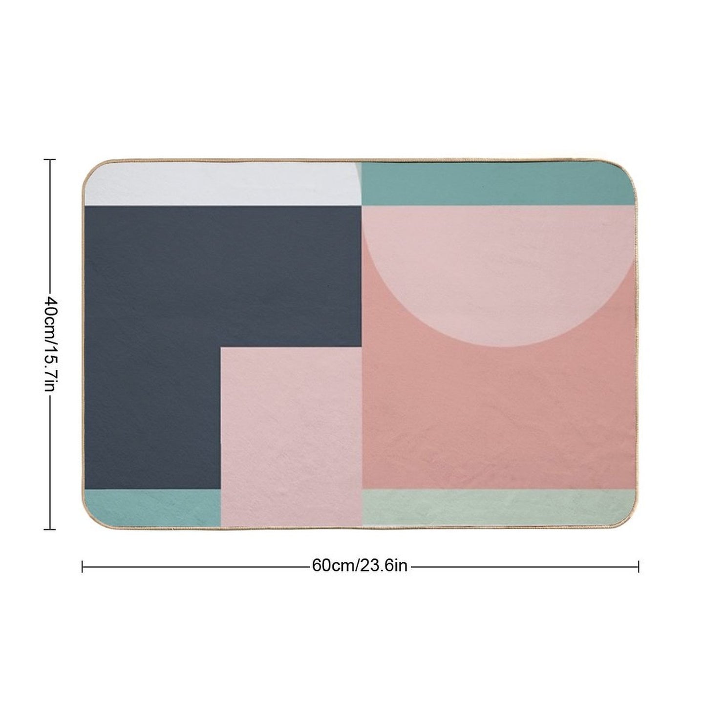 Abstract Geometric 06 Easy Maintenance Bath Mat