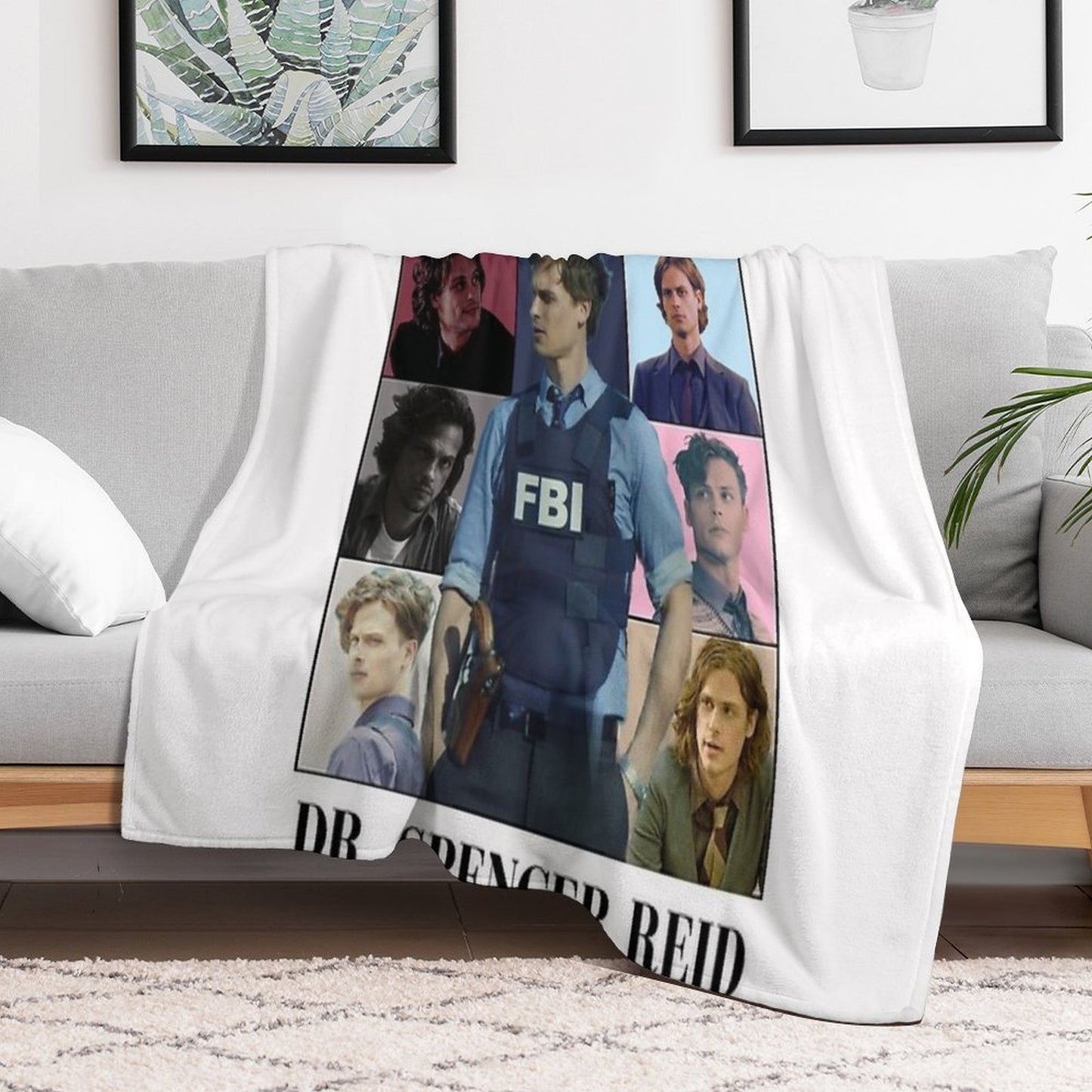 in My SpencerReid Era Velvety-soft Throw Blanket
