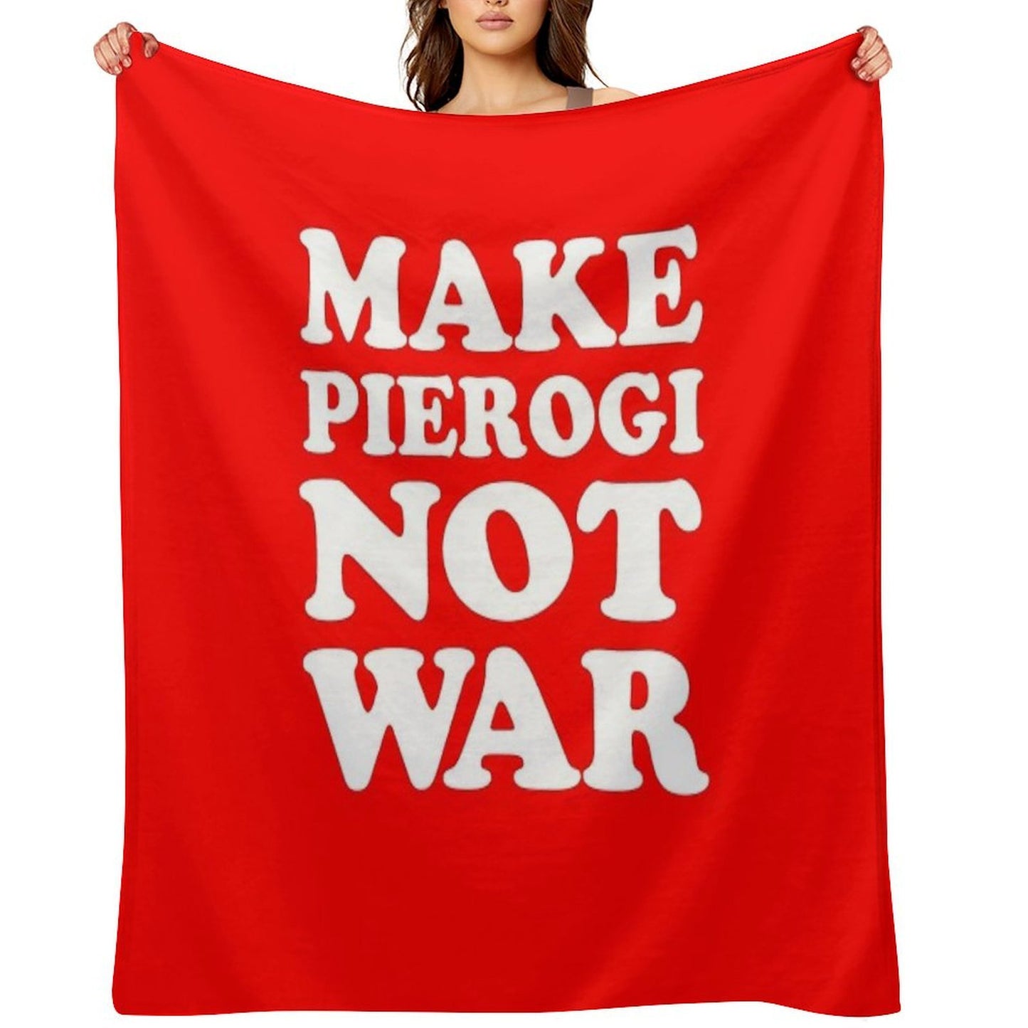 Make Pierogi Not War Polish Food Peace All-season Throw Blanket