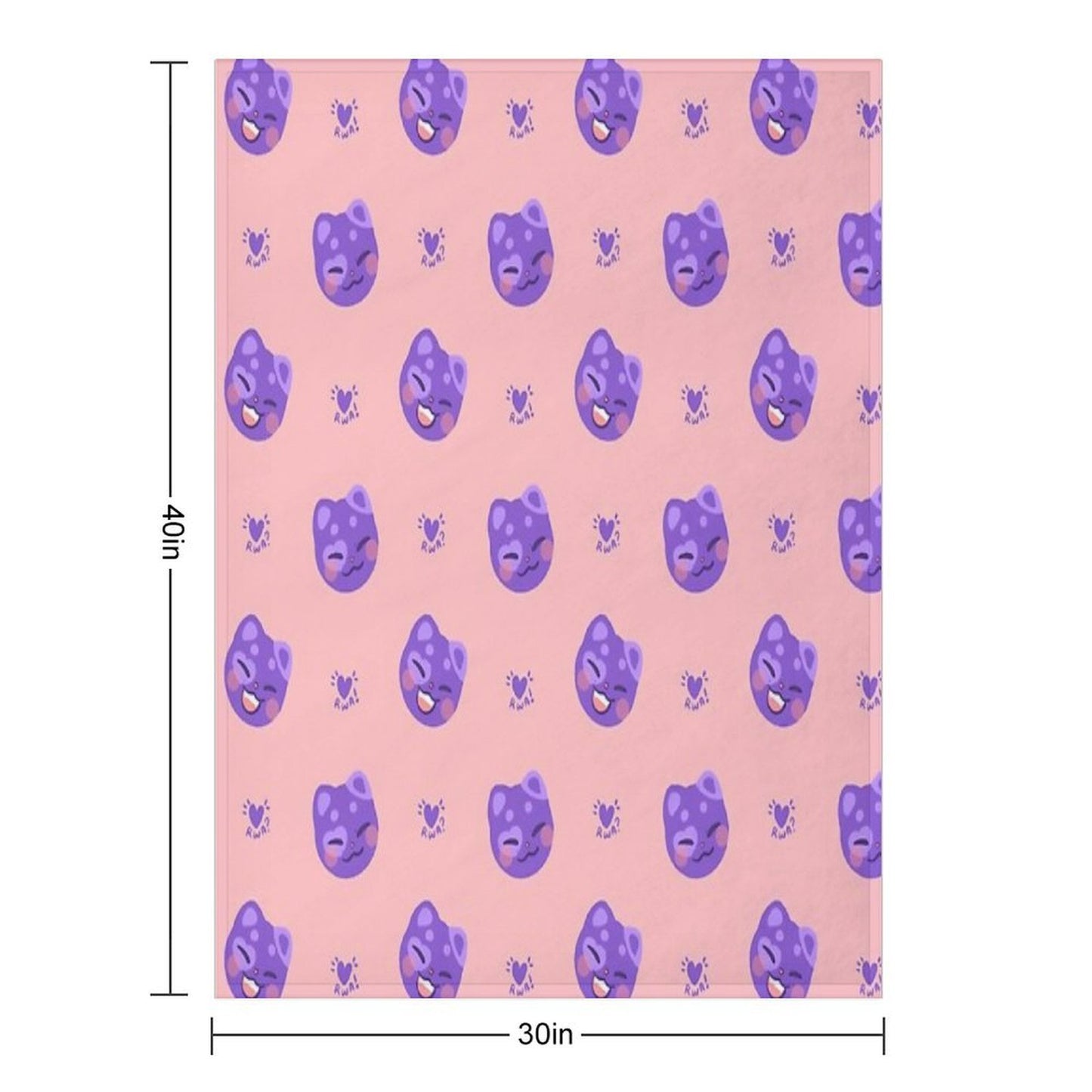 San Cat Pattern Travel-friendly Throw Blanket