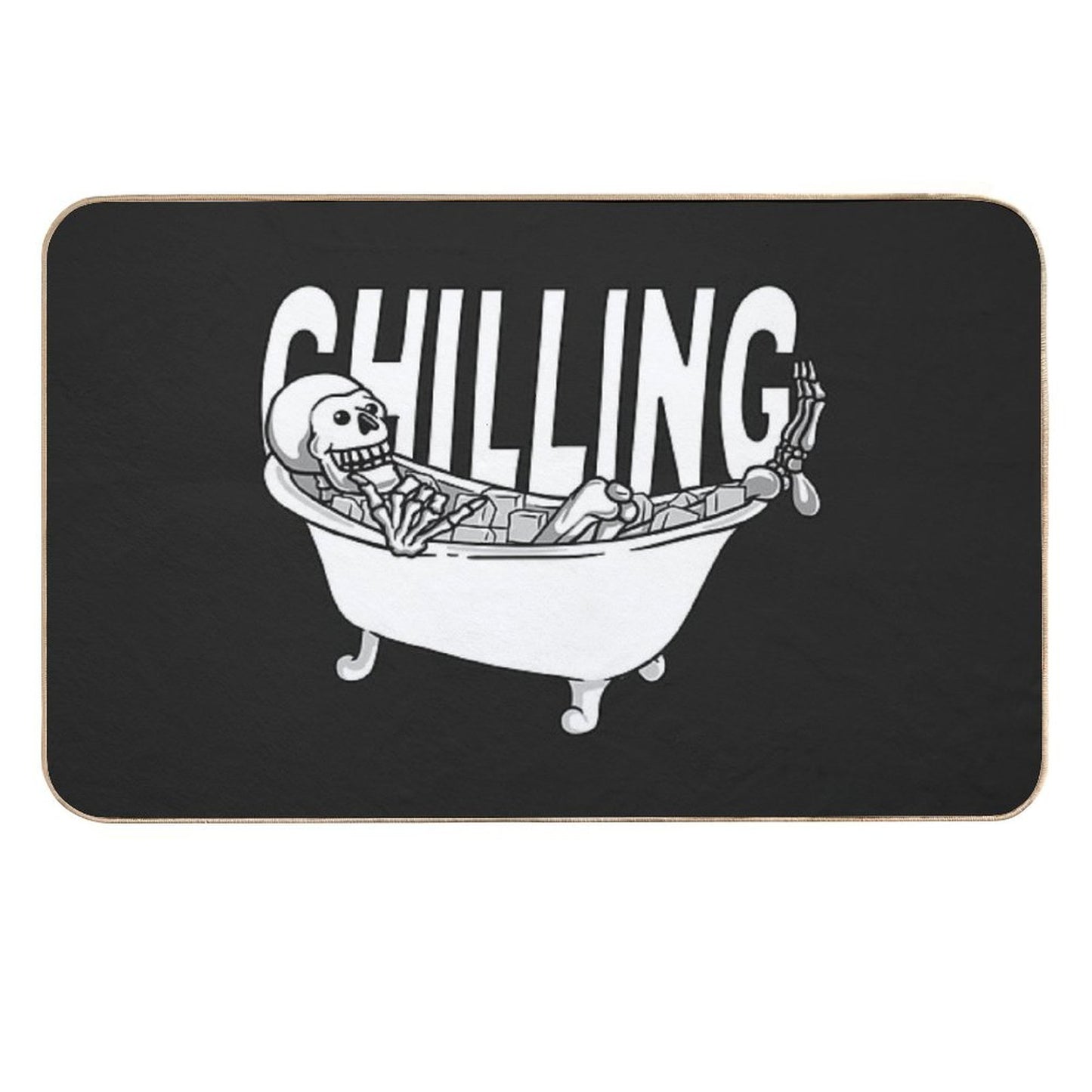Chilling in Ice Bath Toxin-Free Bath Mat
