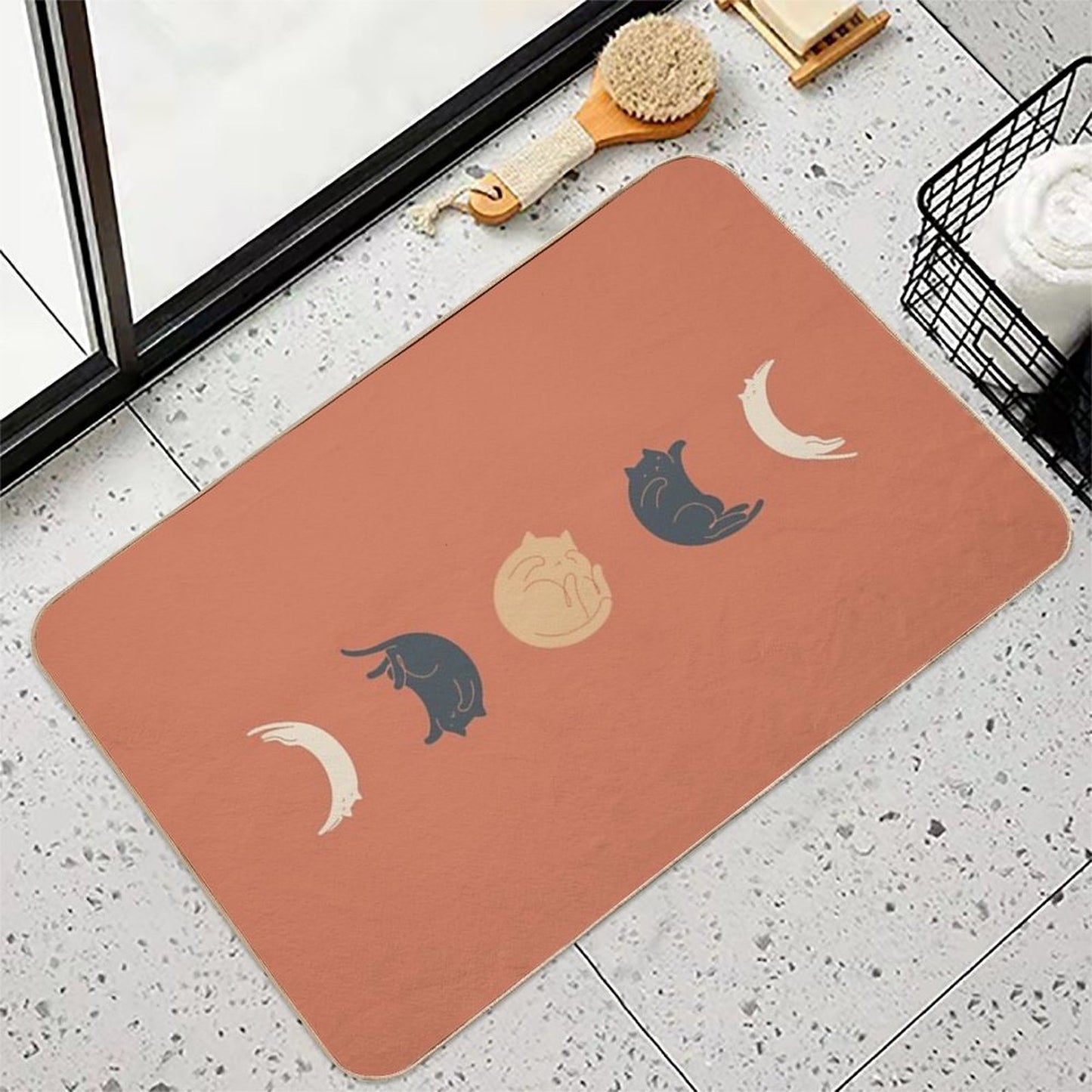 Cat Landscape 61 Pet-Safe Bath Mat