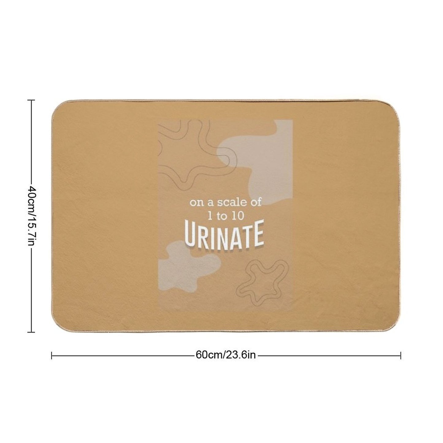 on A Scale of 1 to 10, Urinate Pet-Safe Bath Mat