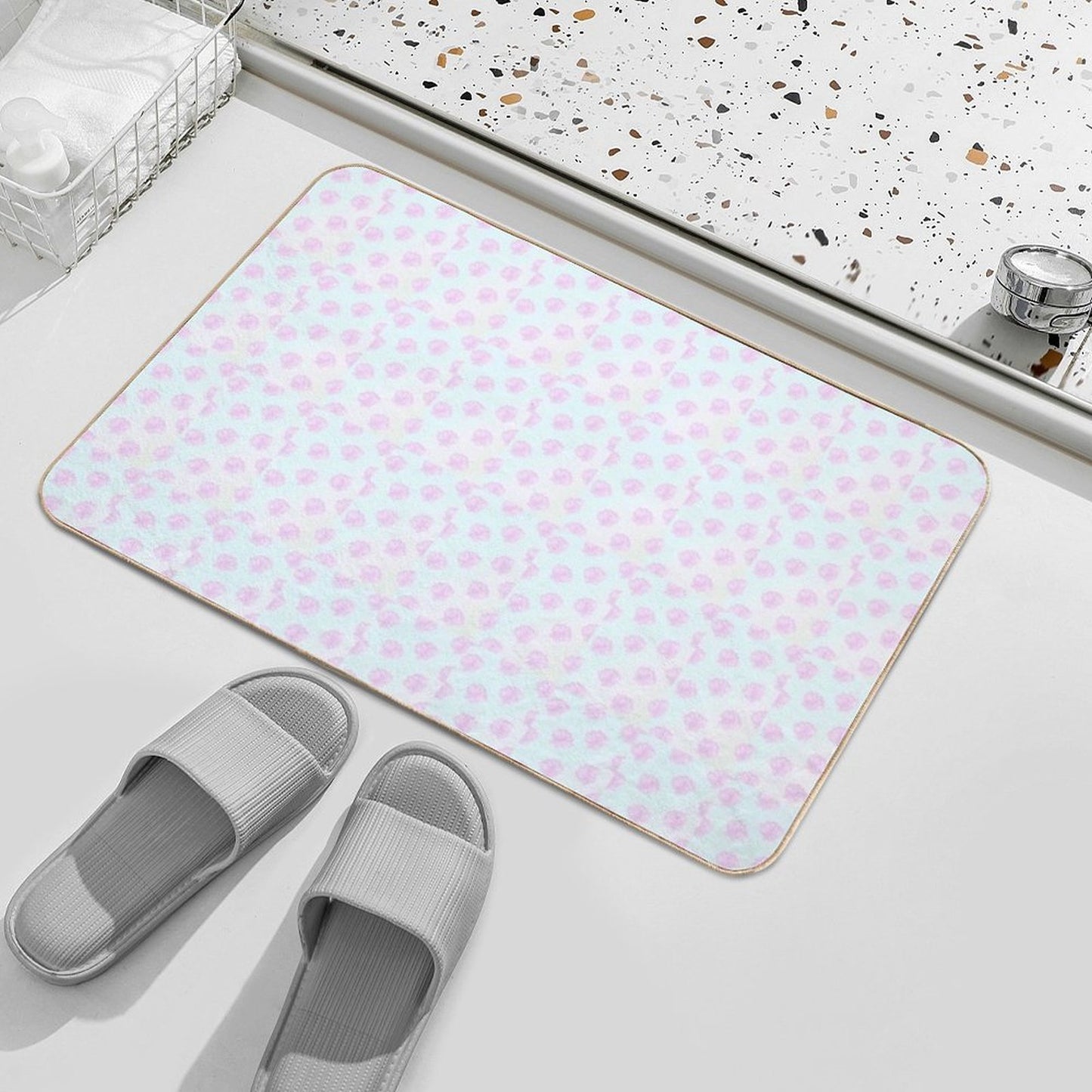 Sea Snails Pet-Safe Bath Mat