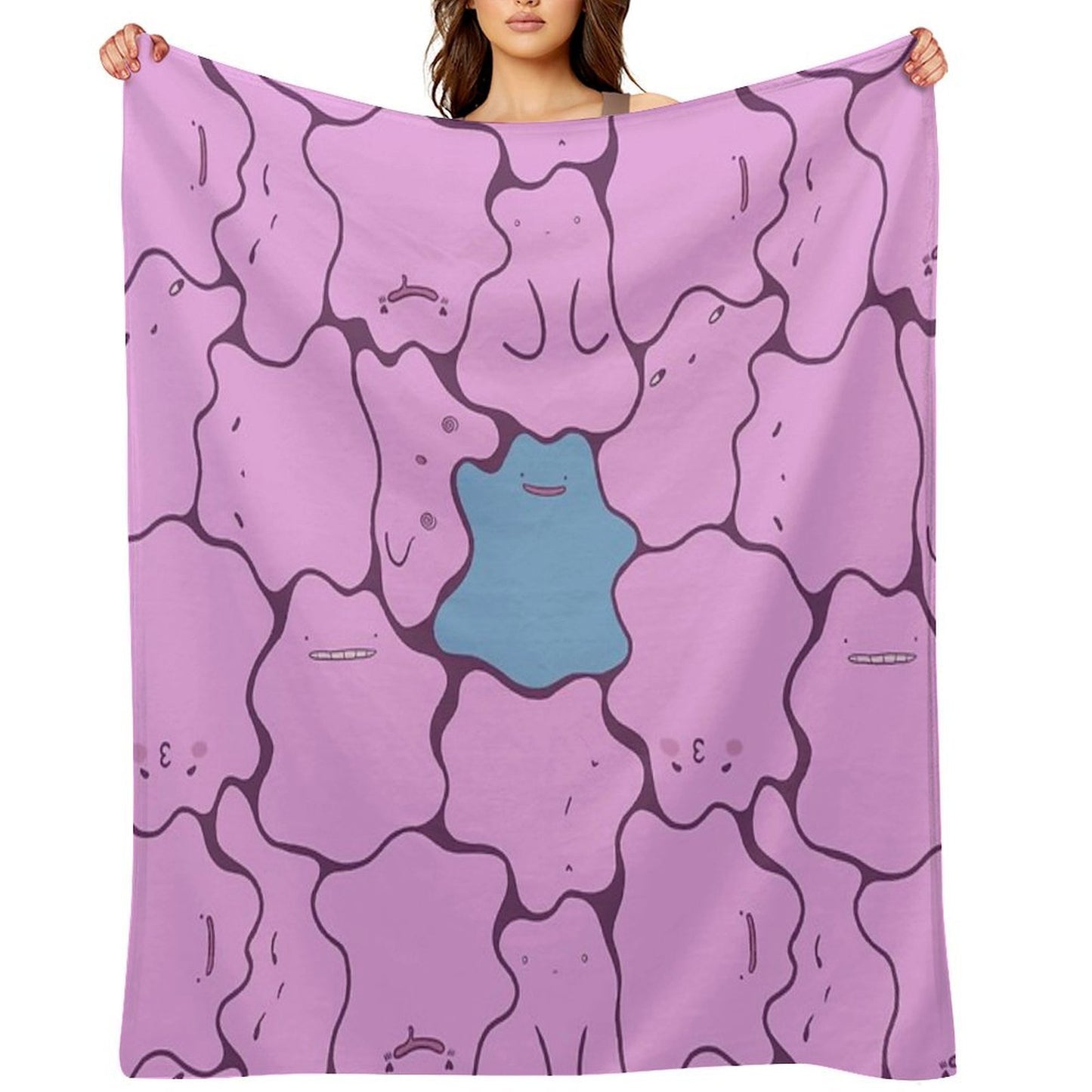 Ditto Pattern Shiny Anti-pilling Throw Blanket