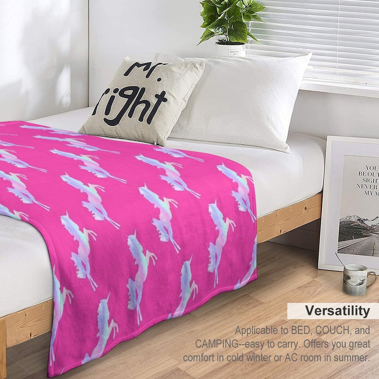 Magical Unicorn Quick-dry Throw Blanket