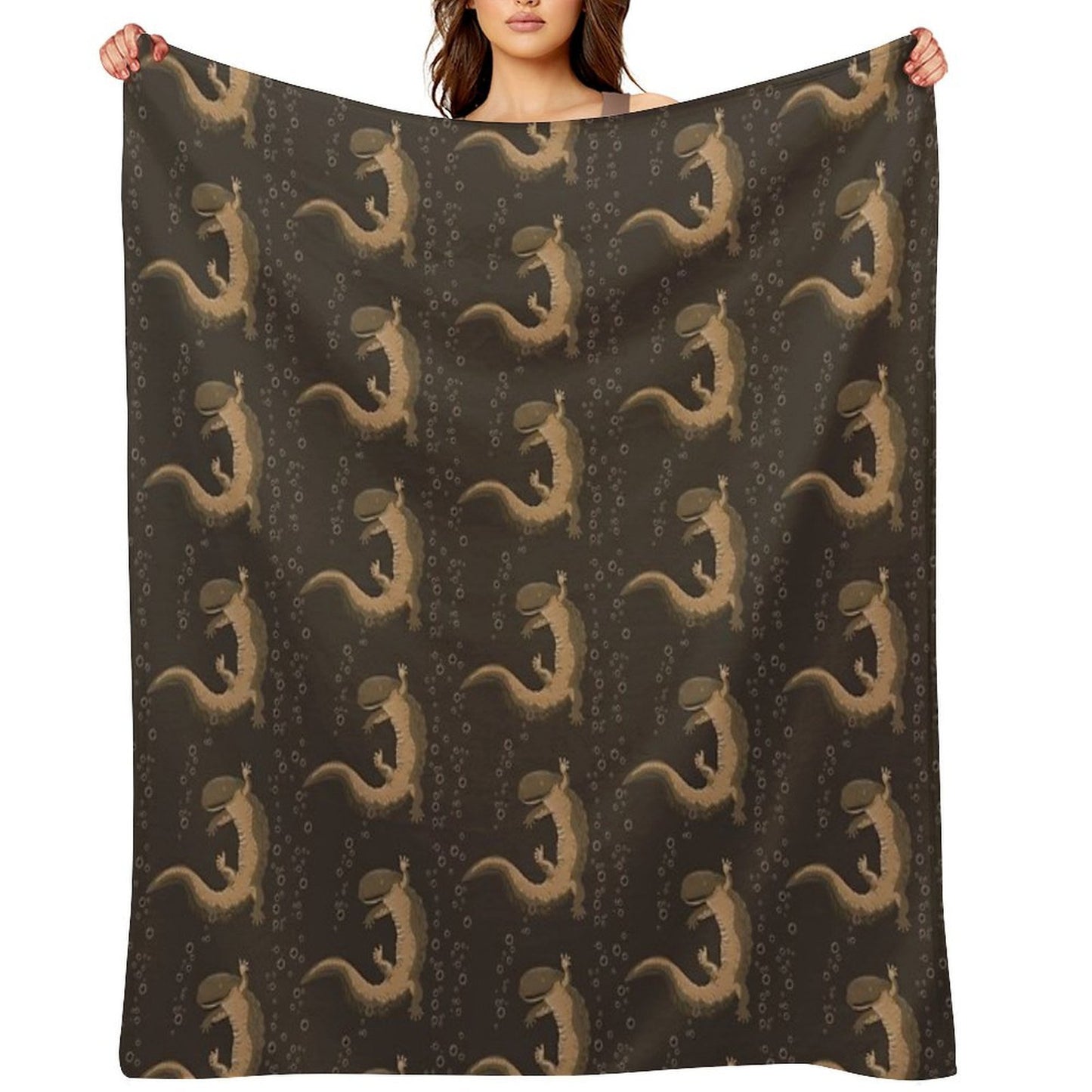 Hellbender All-season Throw Blanket