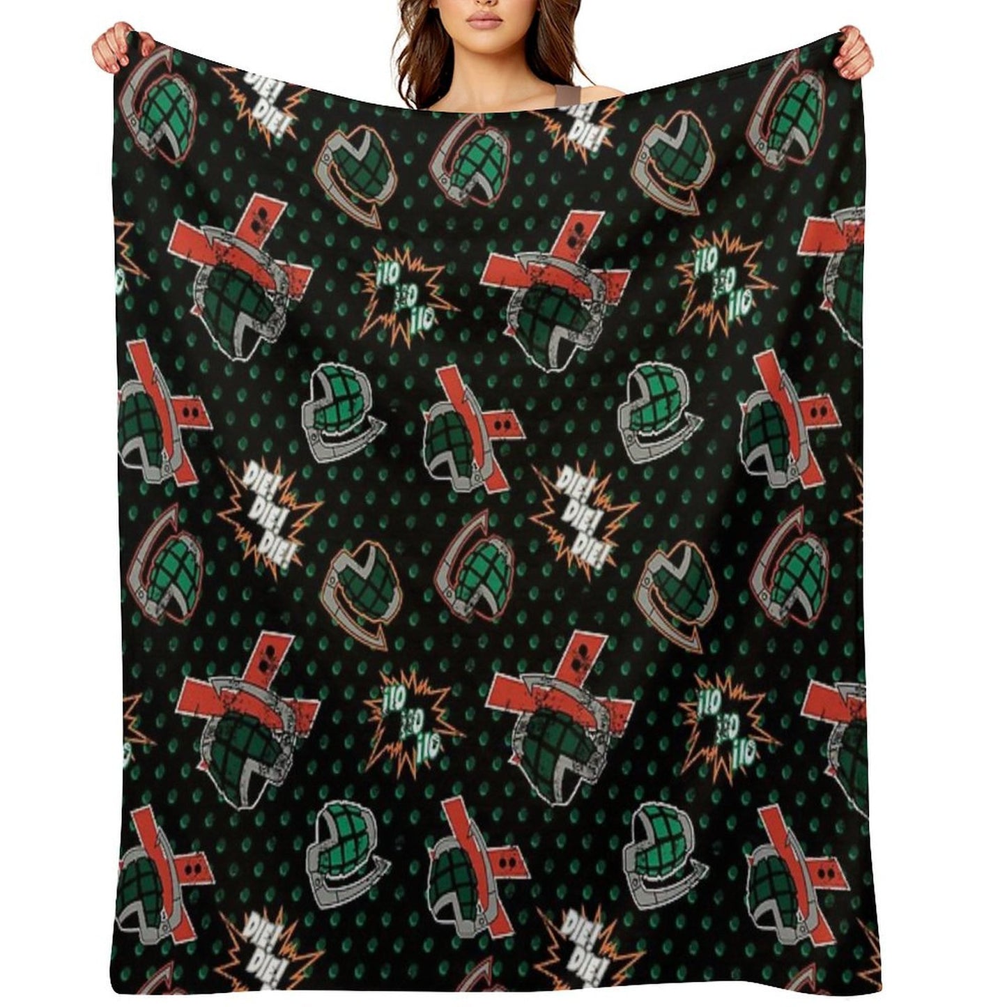 Ground Zero Grenades Wrinkle-free Throw Blanket