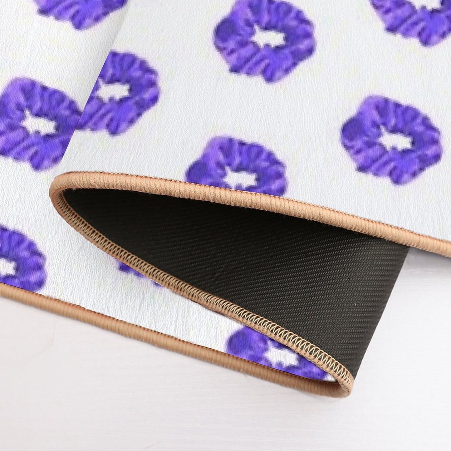 Purple Scrunch Easy Maintenance Bath Mat