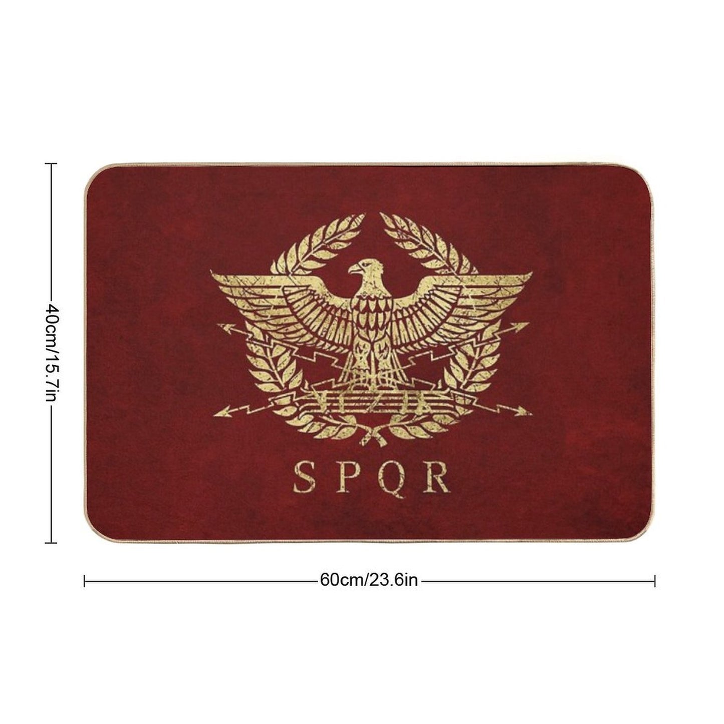Roman Empire Emblem - Vintage Gold Versatile Bath Mat