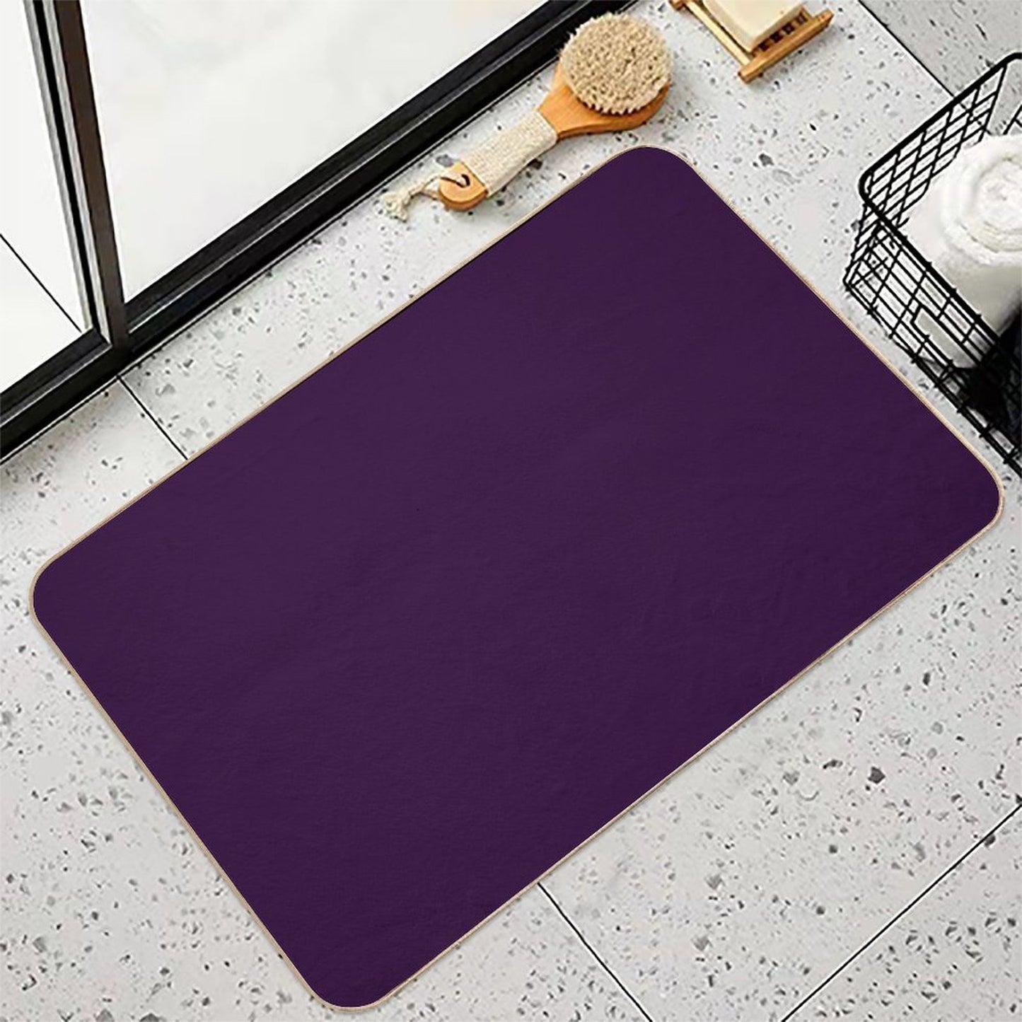 Aubergine Pet-Safe Bath Mat