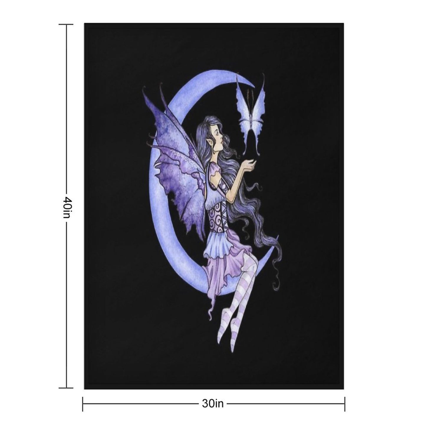 Moon Moth Versatility Throw Blanket