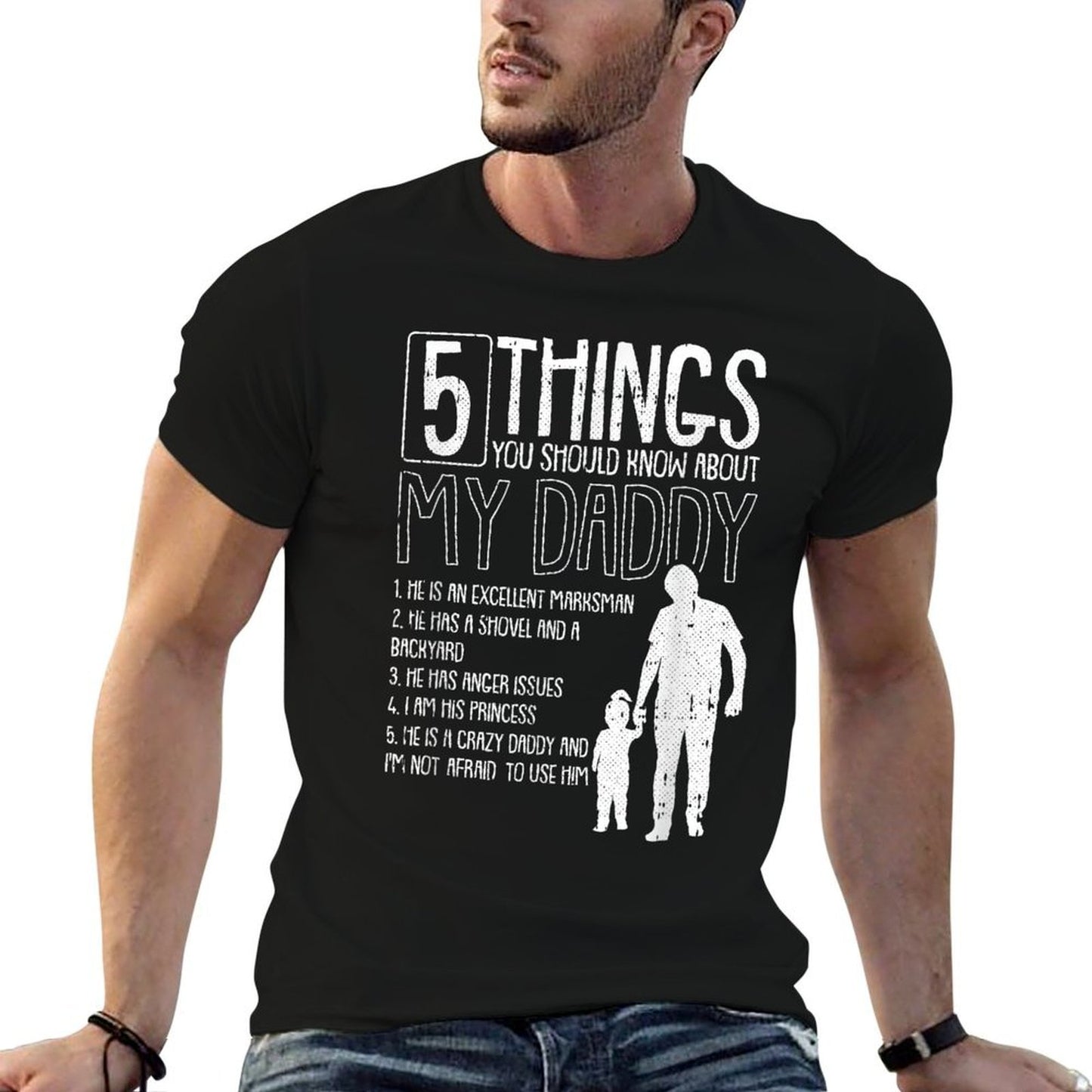 5 Things You Should Know About My Dad Fathers Day Papa Daddy Soft T-Shirt