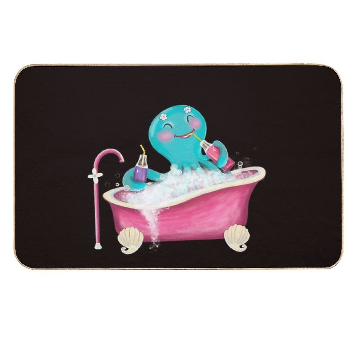OCTUPUS TAKING A BATH Non-Slip Bath Mat