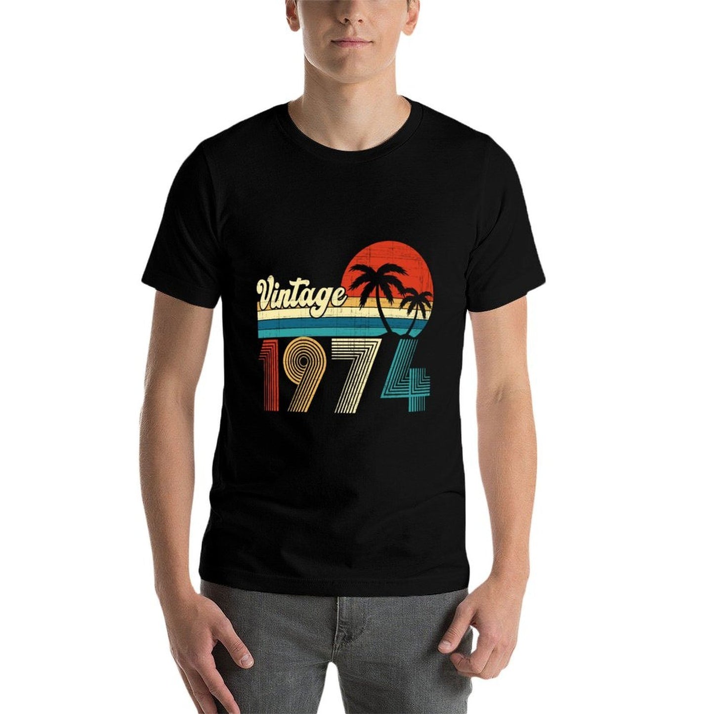 Vintage 1974 Funny 50th Birthday Gifts 50 Years Old Retro Comfortable T-Shirt