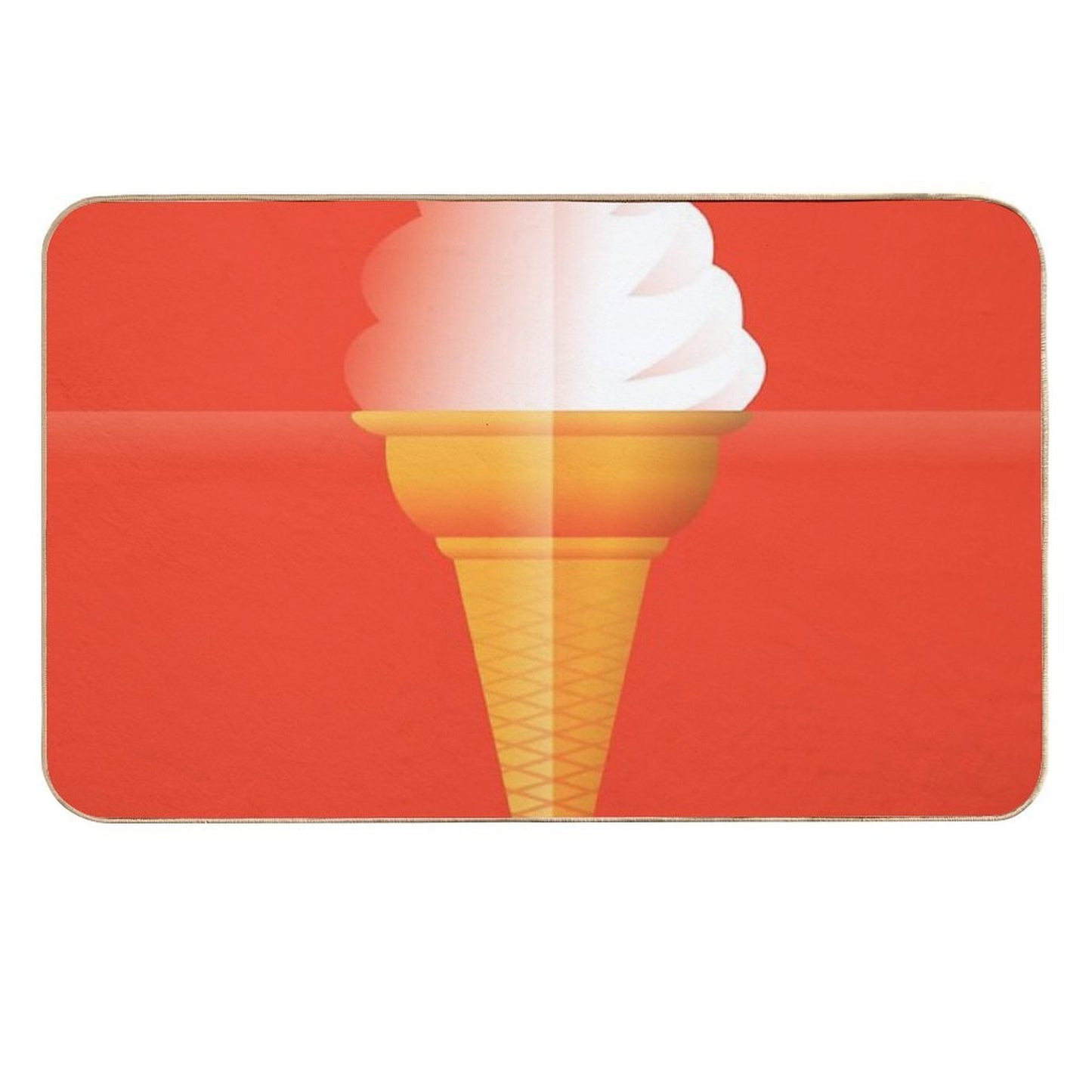 Art Deco Ice Cream Repositionable Bath Mat