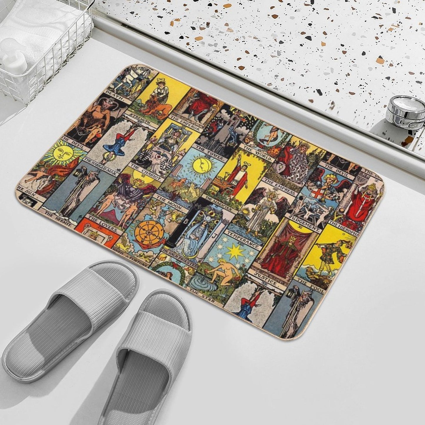 The Major Arcana of Tarot Toxin-Free Bath Mat