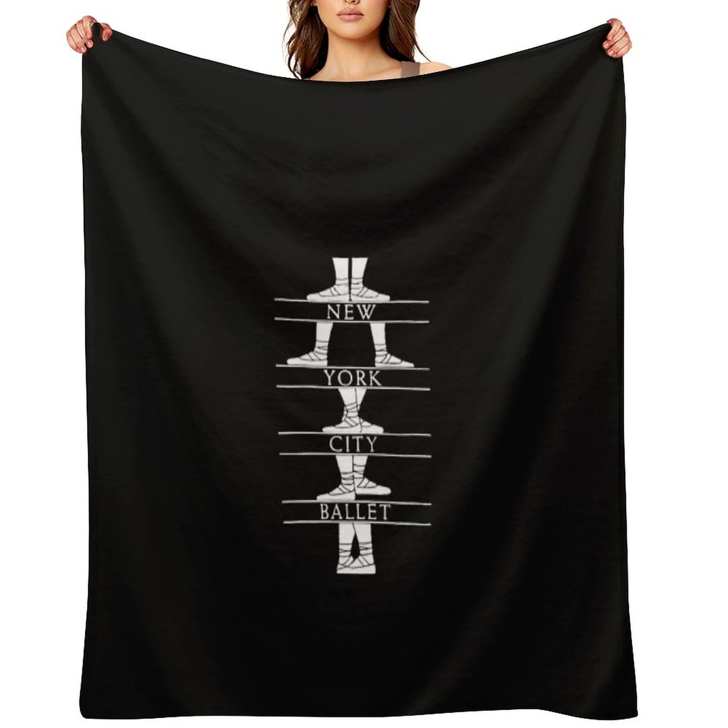New York City Ballet Classic Easy Care Throw Blanket