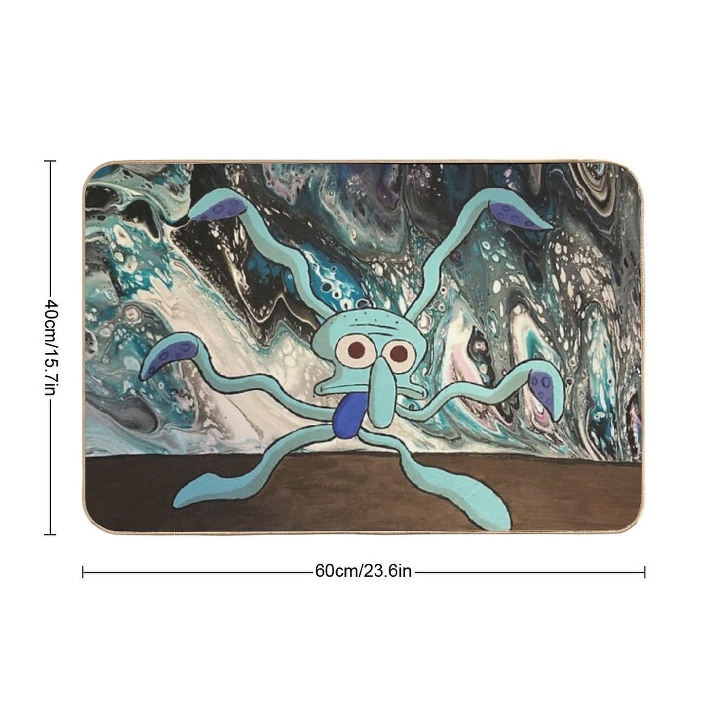 Funky Squidward Rapid-Drying Bath Mat