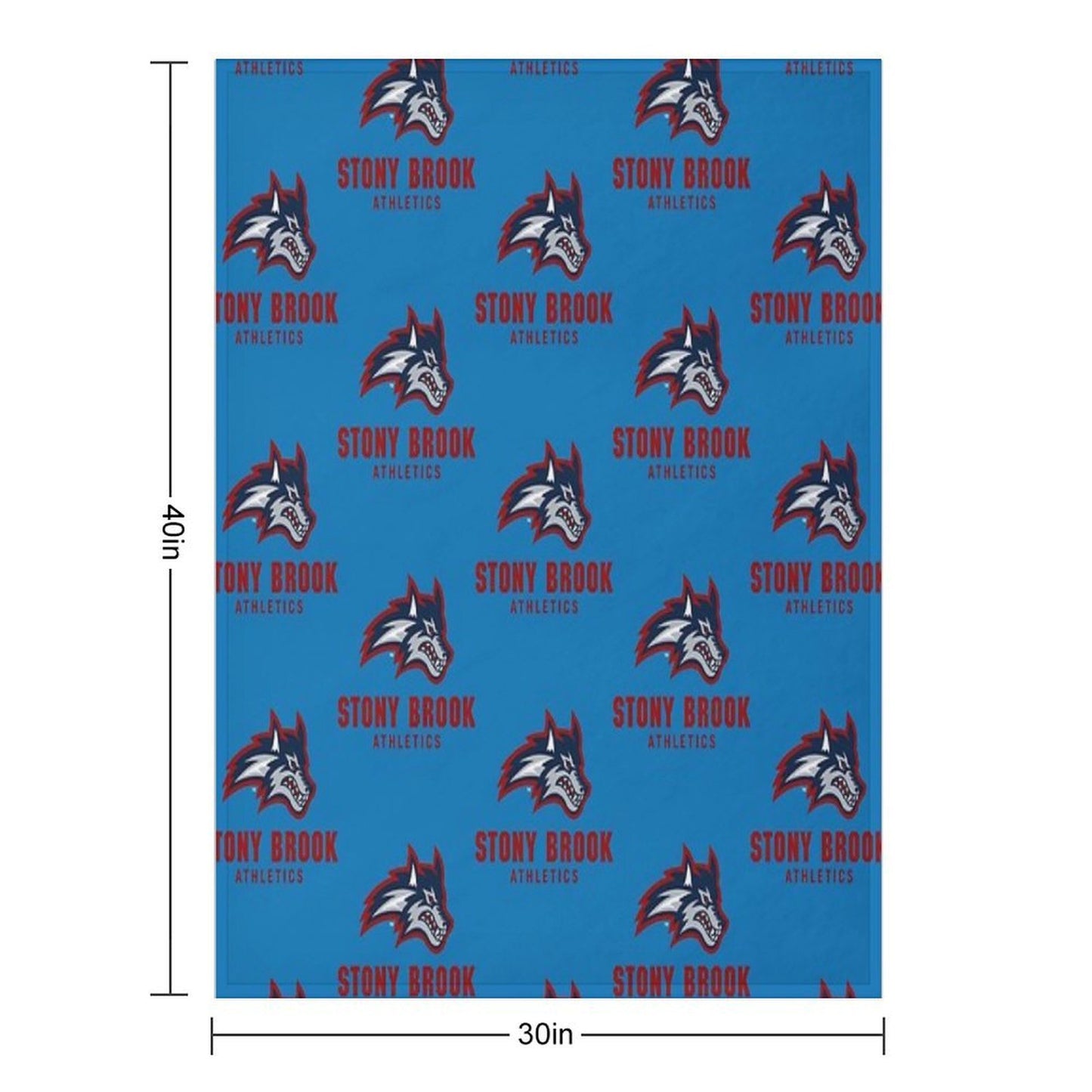 Stony Brook Seawolves Machine-washable Throw Blanket