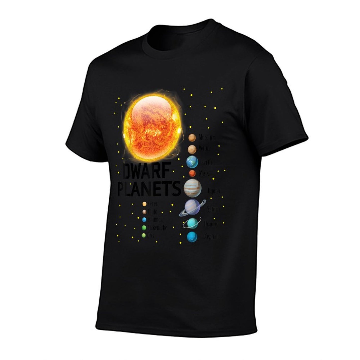 Solar System Planets Outer Space Astronaut Boys Girls Kids  Oversized Silhouette T-Shirt