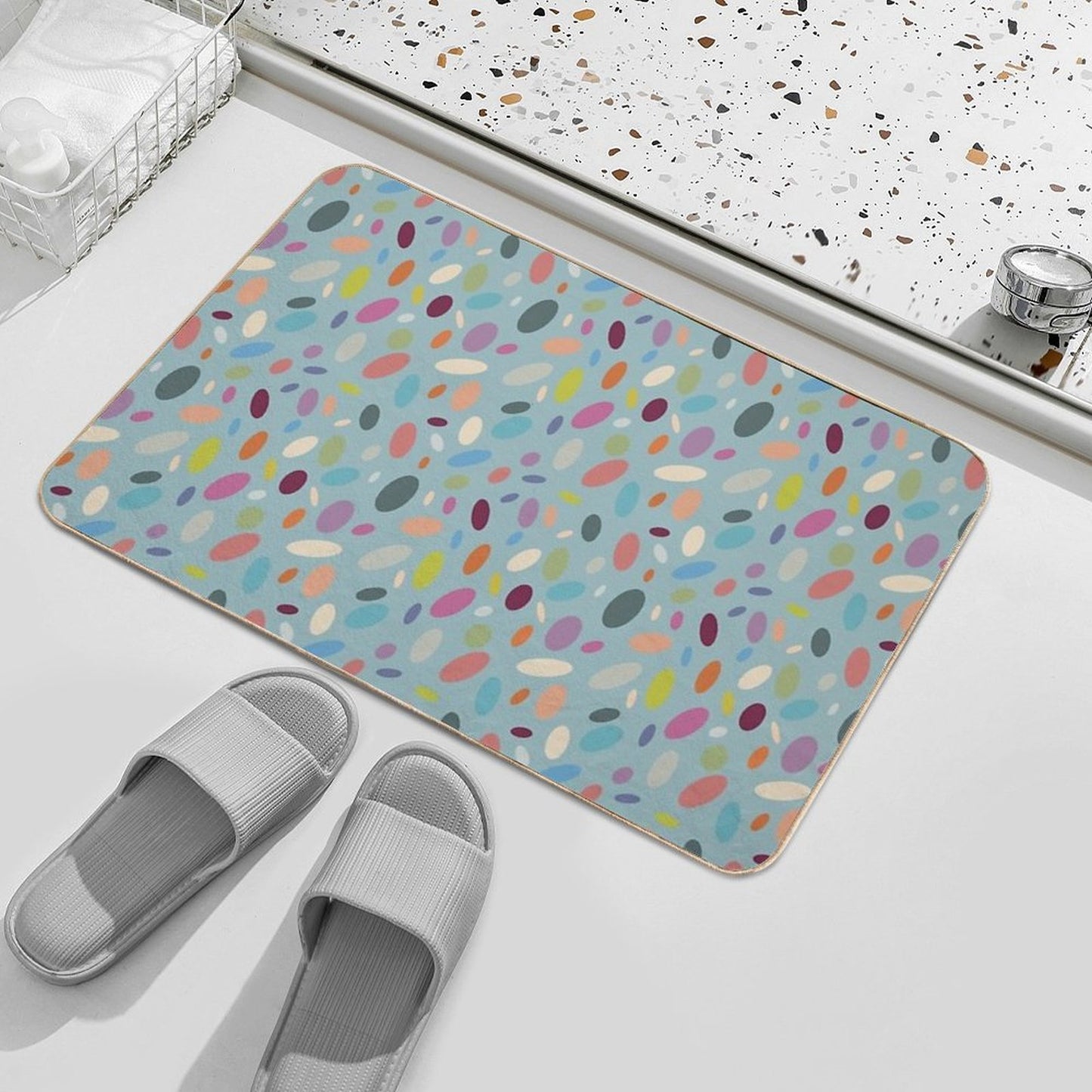 Confetti Cannon Anti-Trip Bath Mat