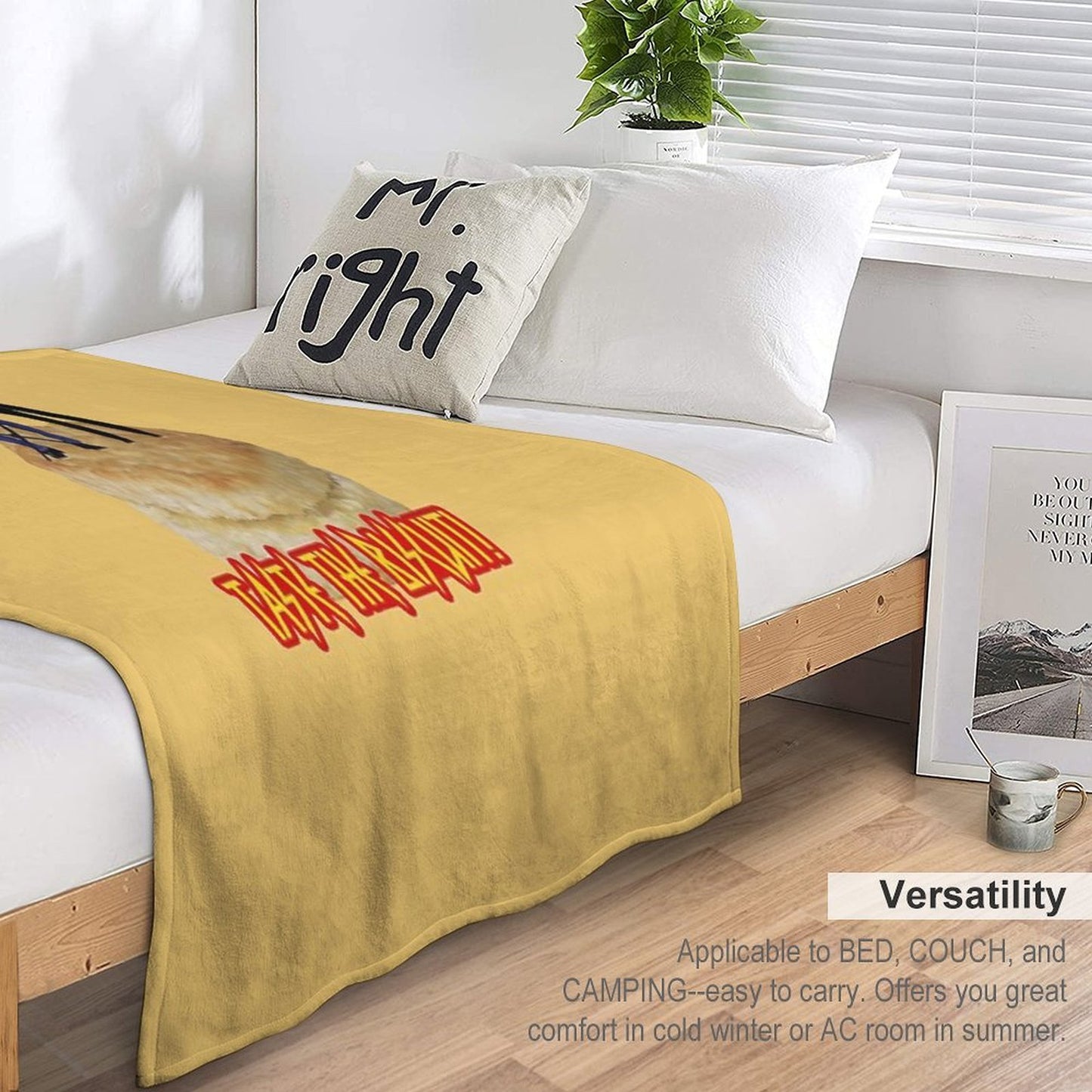 Toasters N Moose Taste The Biscuit Easy Care Throw Blanket