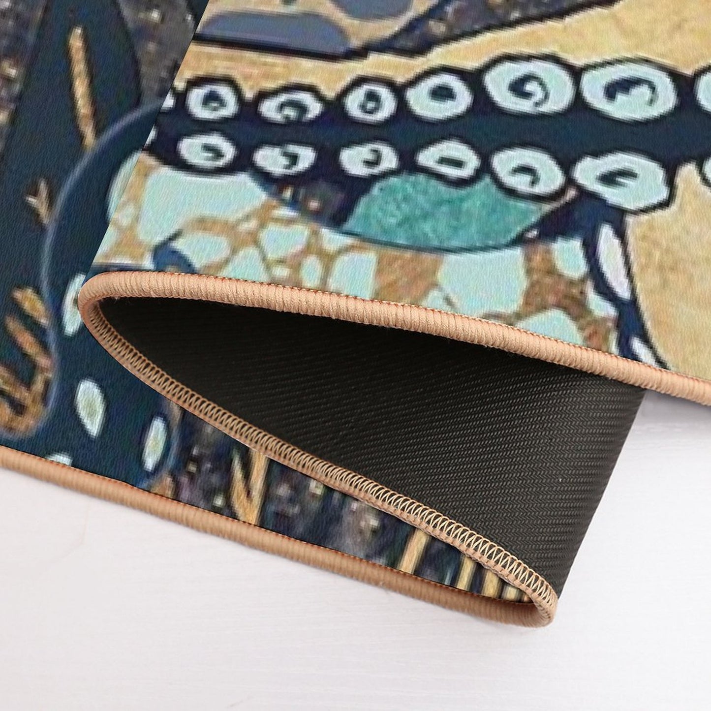 Metallic Octopus II Non-Slip Bath Mat
