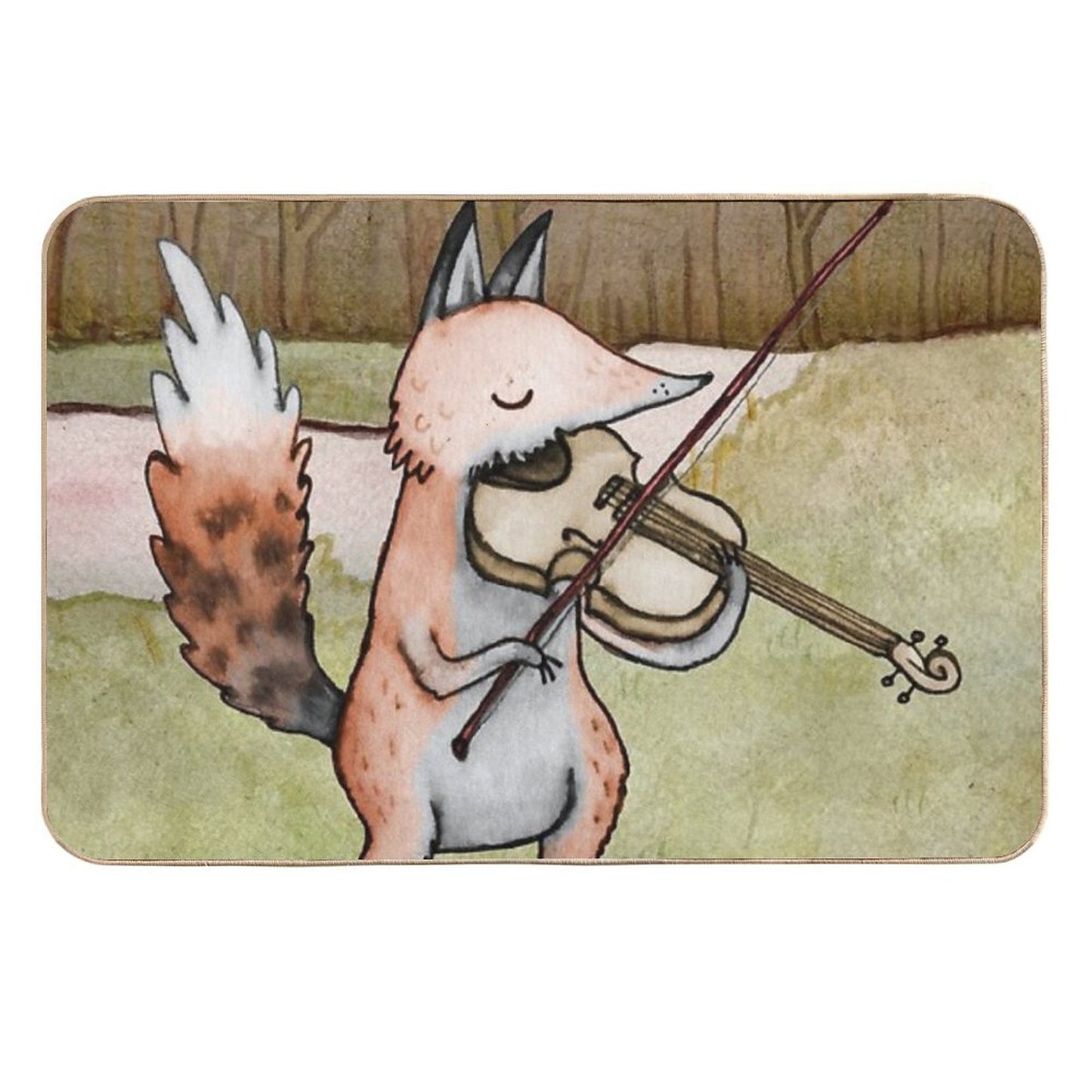 Violin Fox Toxin-Free Bath Mat