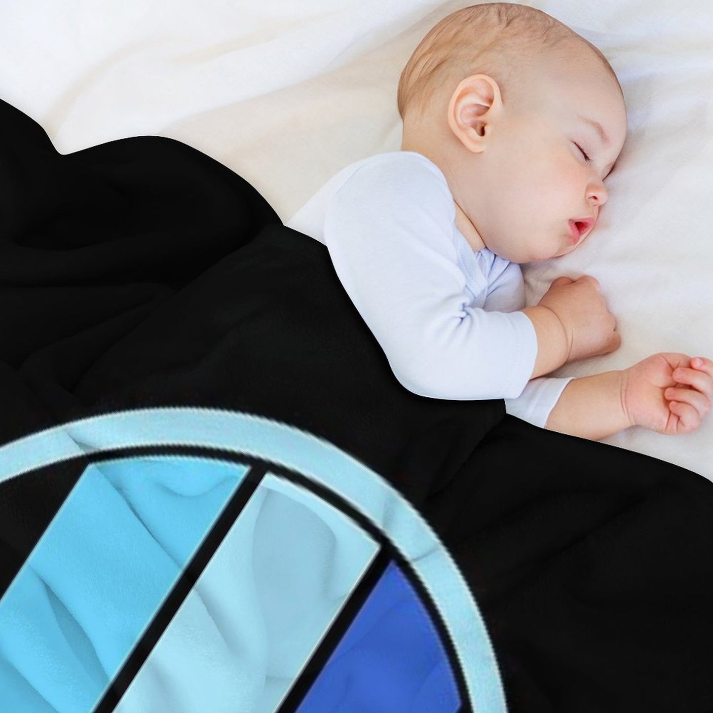 Triple Blue Toyota All-season Throw Blanket