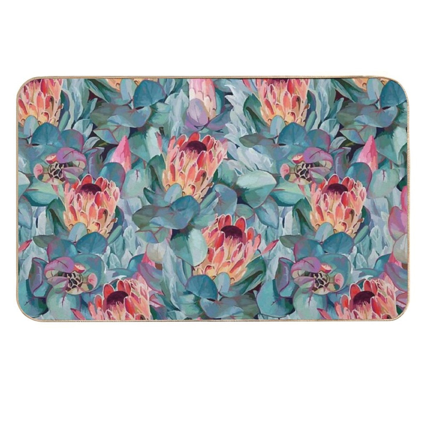 Protea Flowers Eco-Friendly Bath Mat
