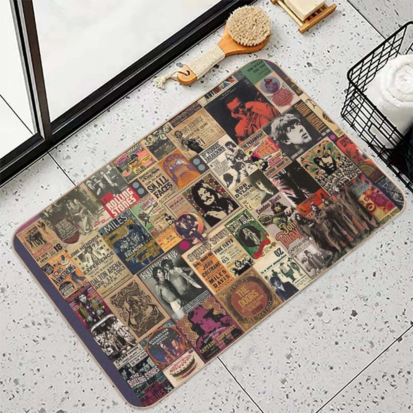 Rock N' Roll Stories  Toxin-Free Bath Mat