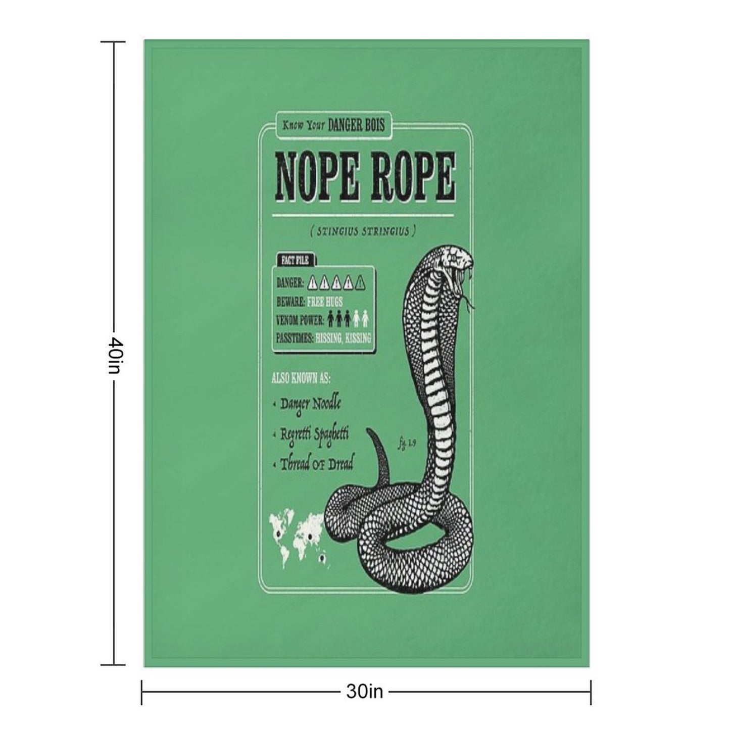 Nope Rope Travel-friendly Throw Blanket