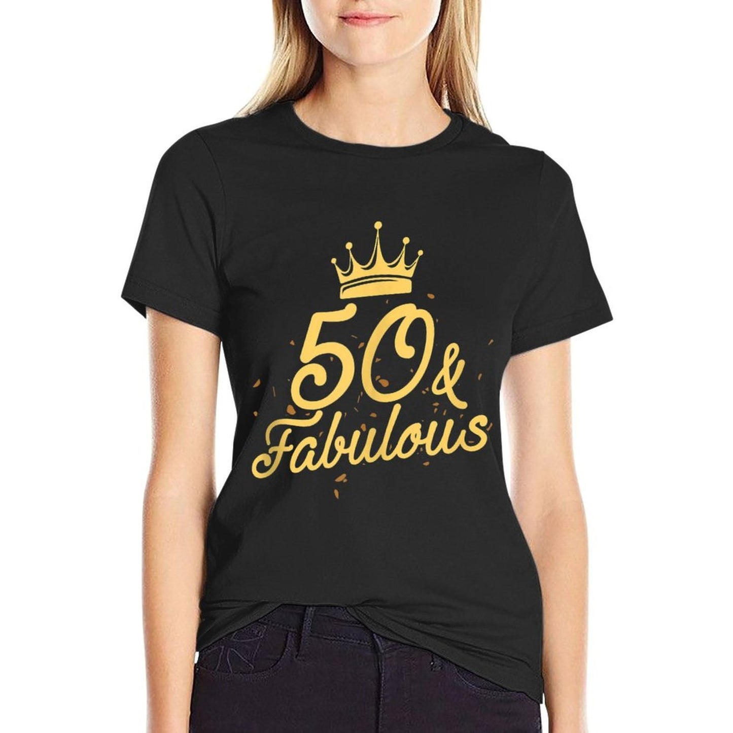 50 And Fabulous 50th Birthday Party Crown Breathable T-Shirt